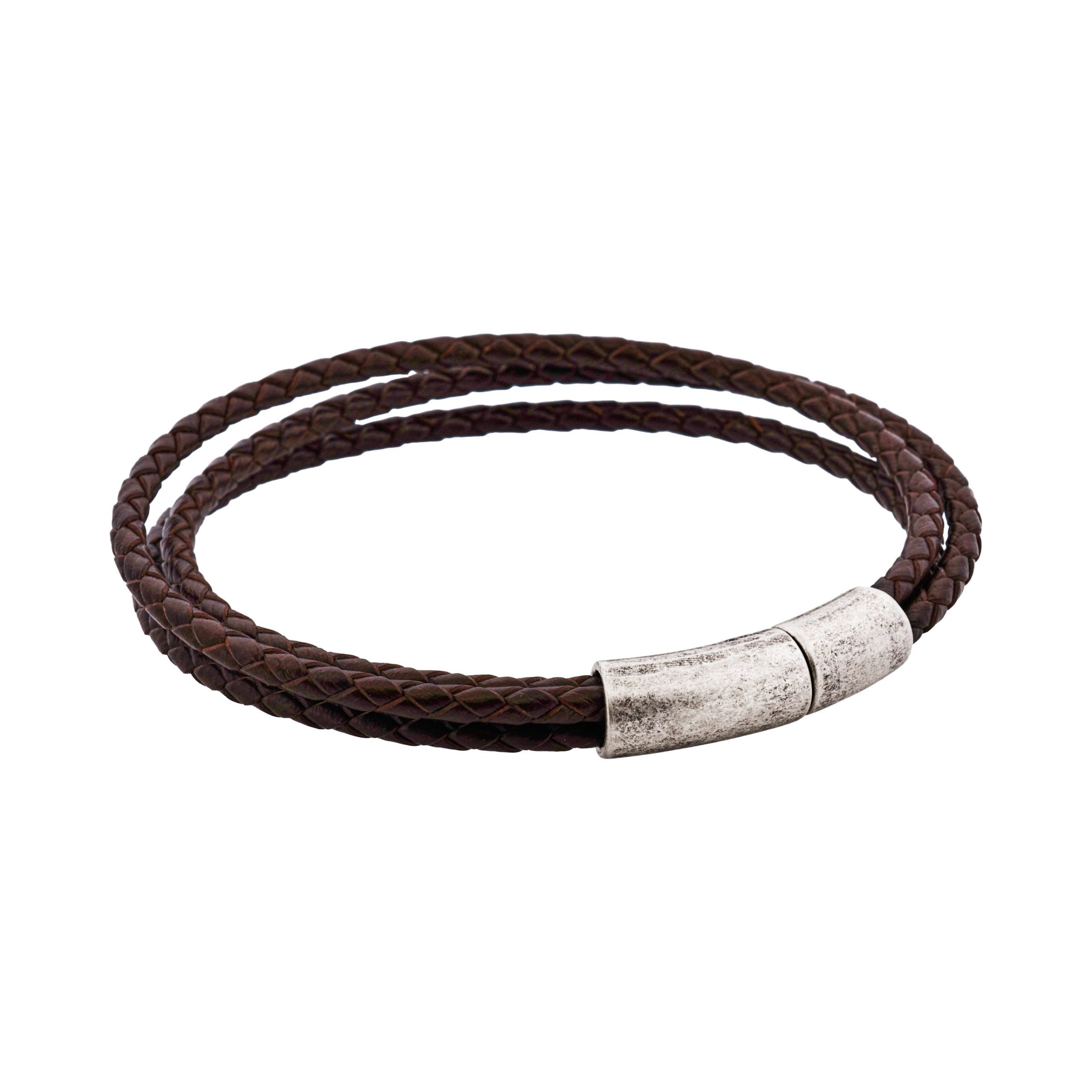 Fallout Multi Strand Brown Leather Bracelet