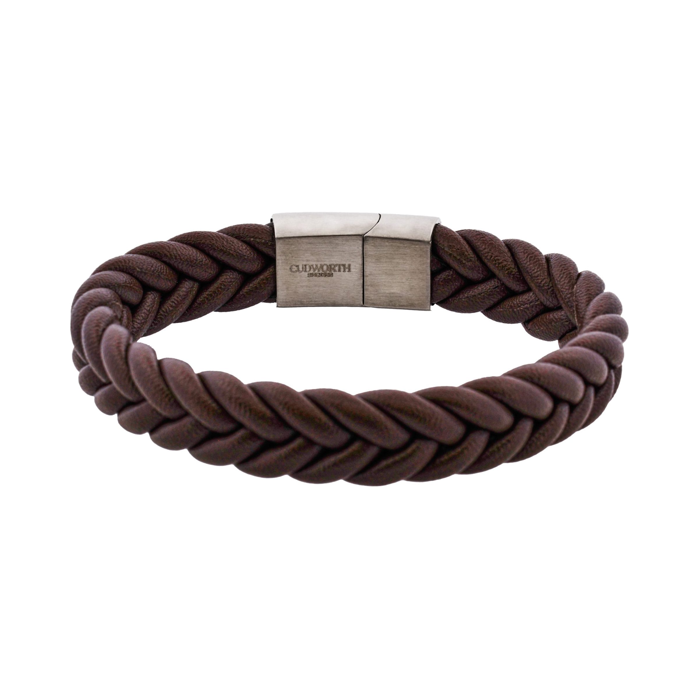 Classic Umber Leather Bracelet