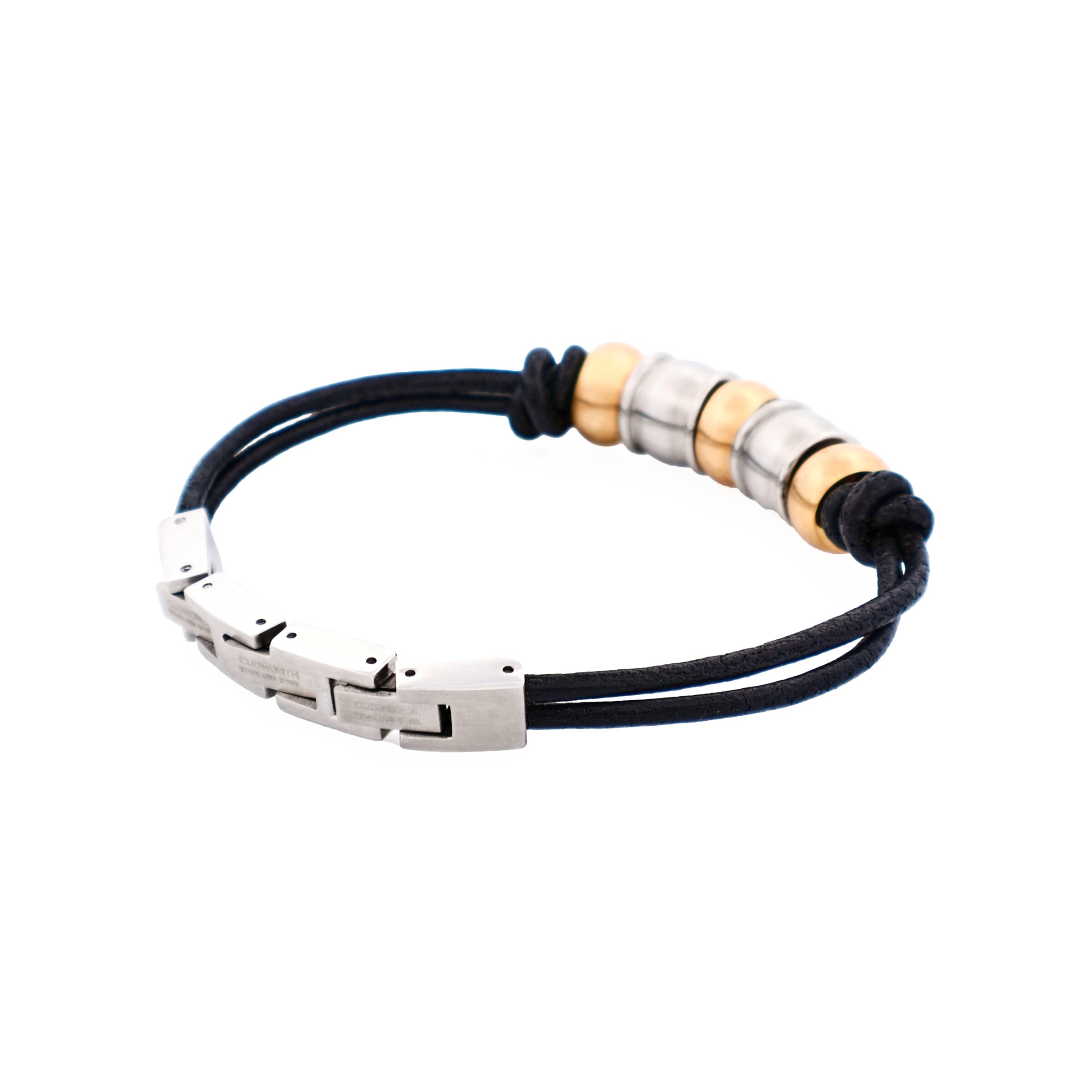 Stainless Steel Gold Beaded Bracelet