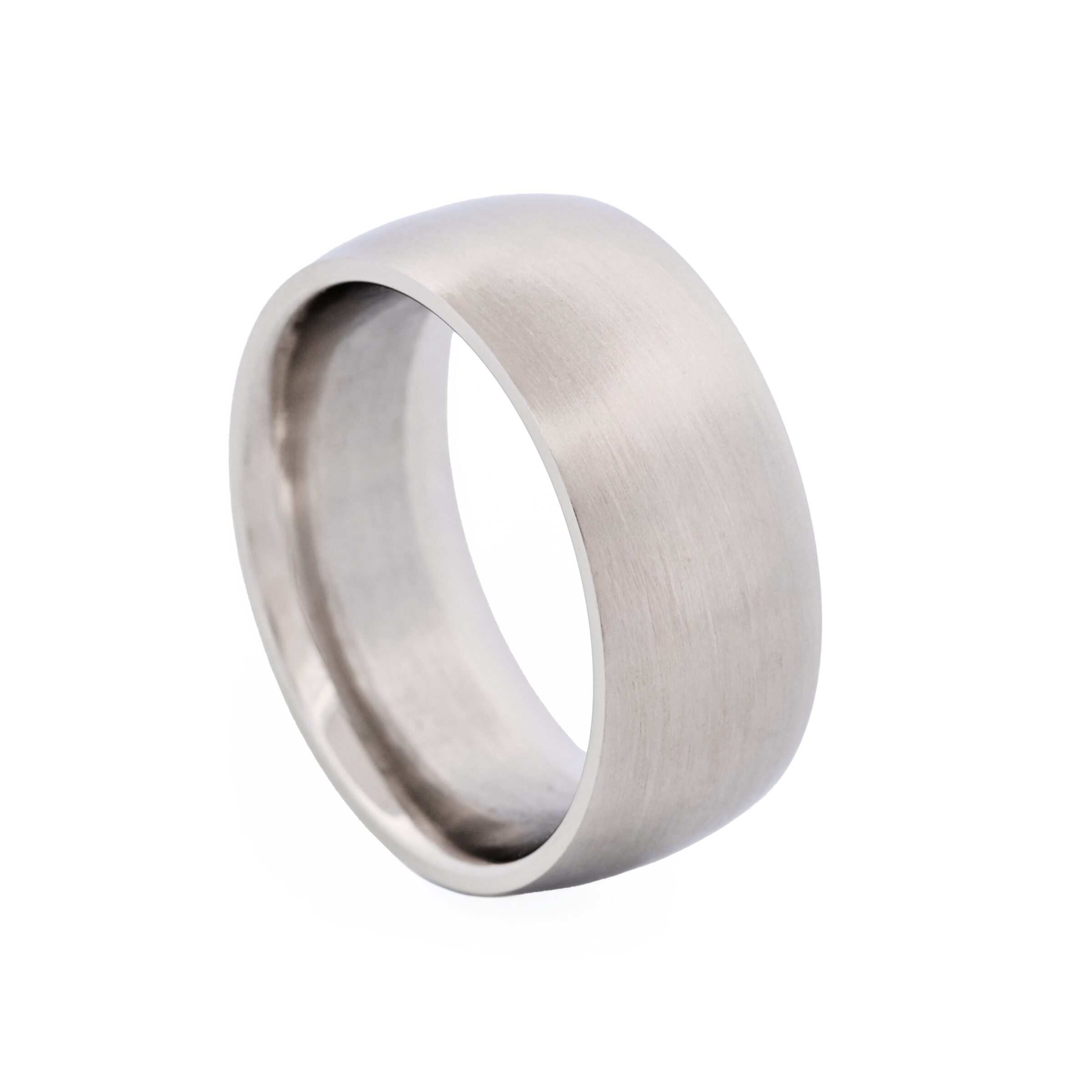 Brushed Stainless Steel Band Ring