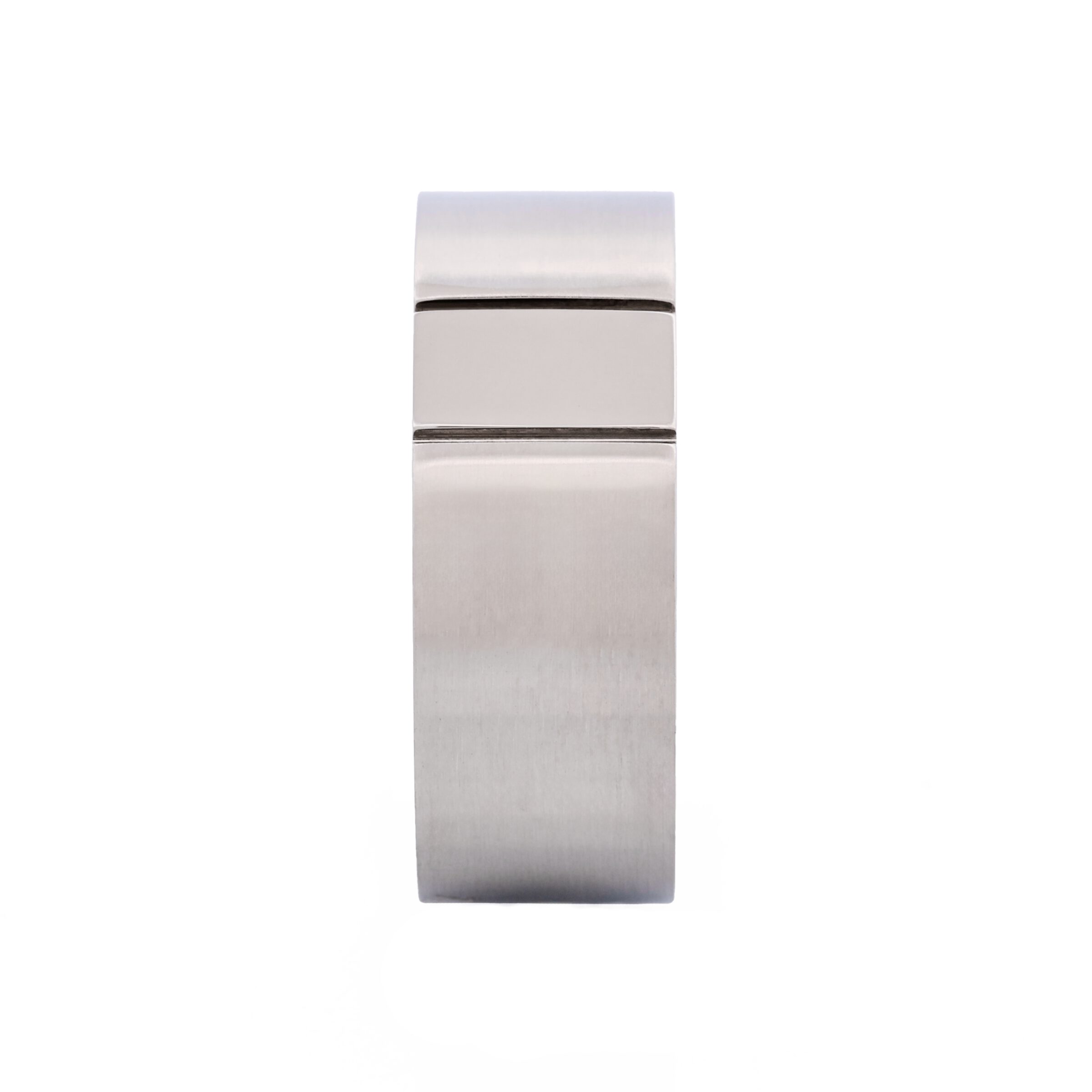 Brushed & Polished Centre Stainless Steel Ring