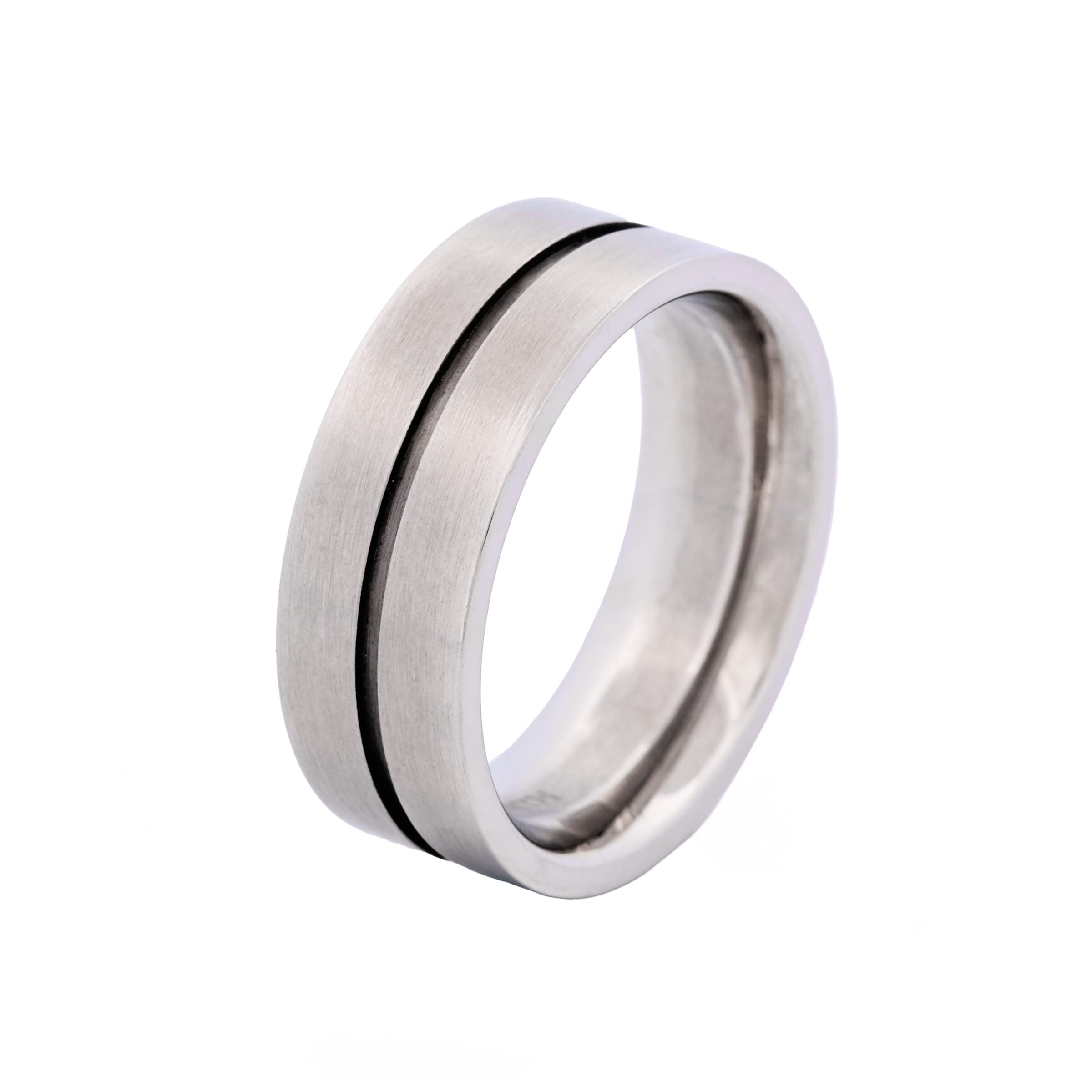 Stainless Steel Ion Plated Gun Ring