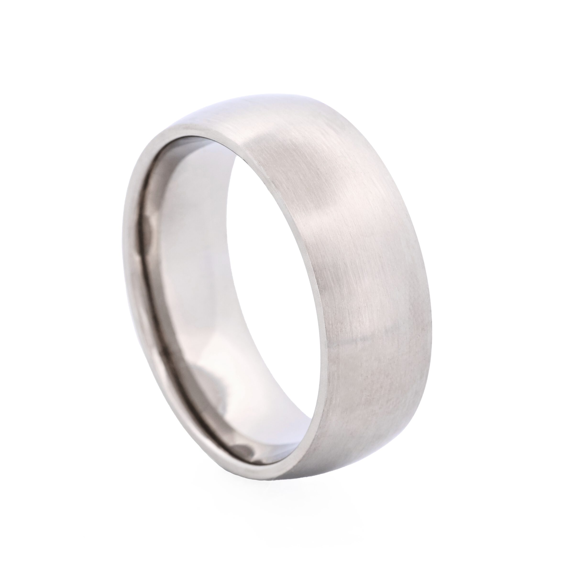 Brushed Stainless Steel Band Ring