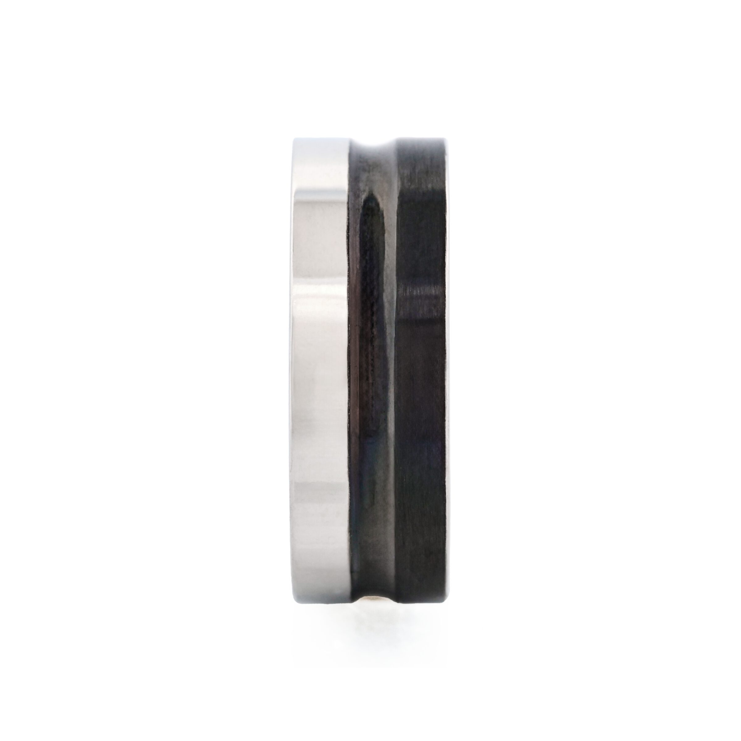 Polished Stainless Steel with Ion Plated Black Ring