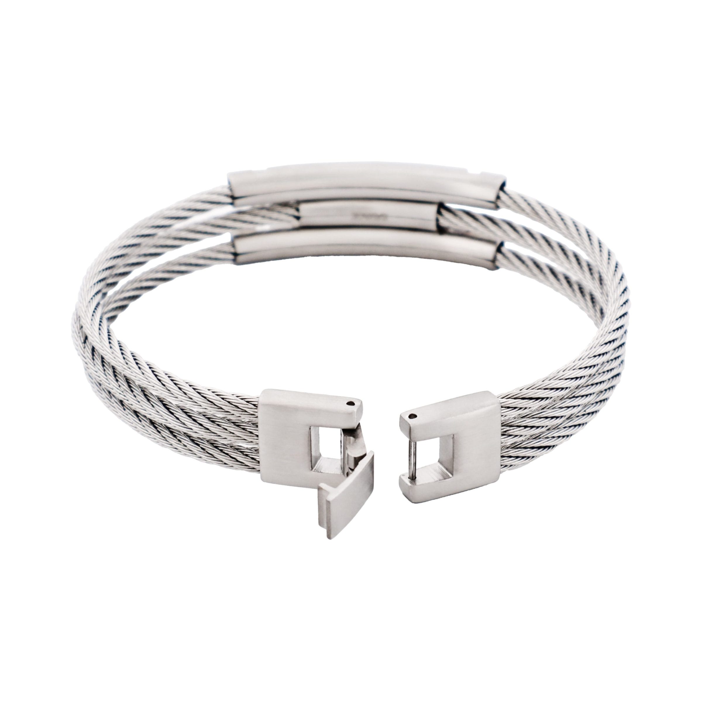 Savage - Stainless Steel & Cable Wire Bracelet