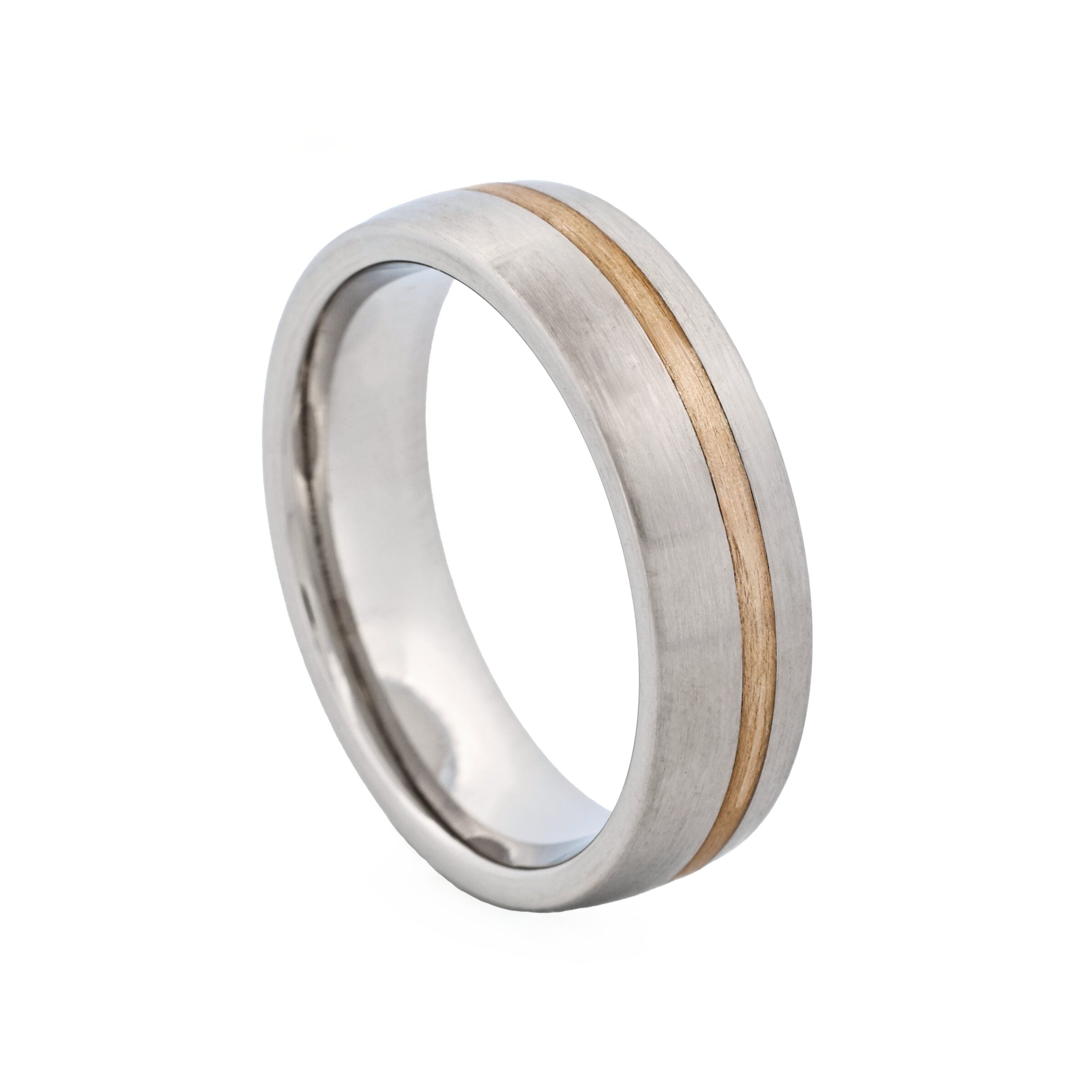 Cudworth Two-tone single strip Stainless Steel Ring
