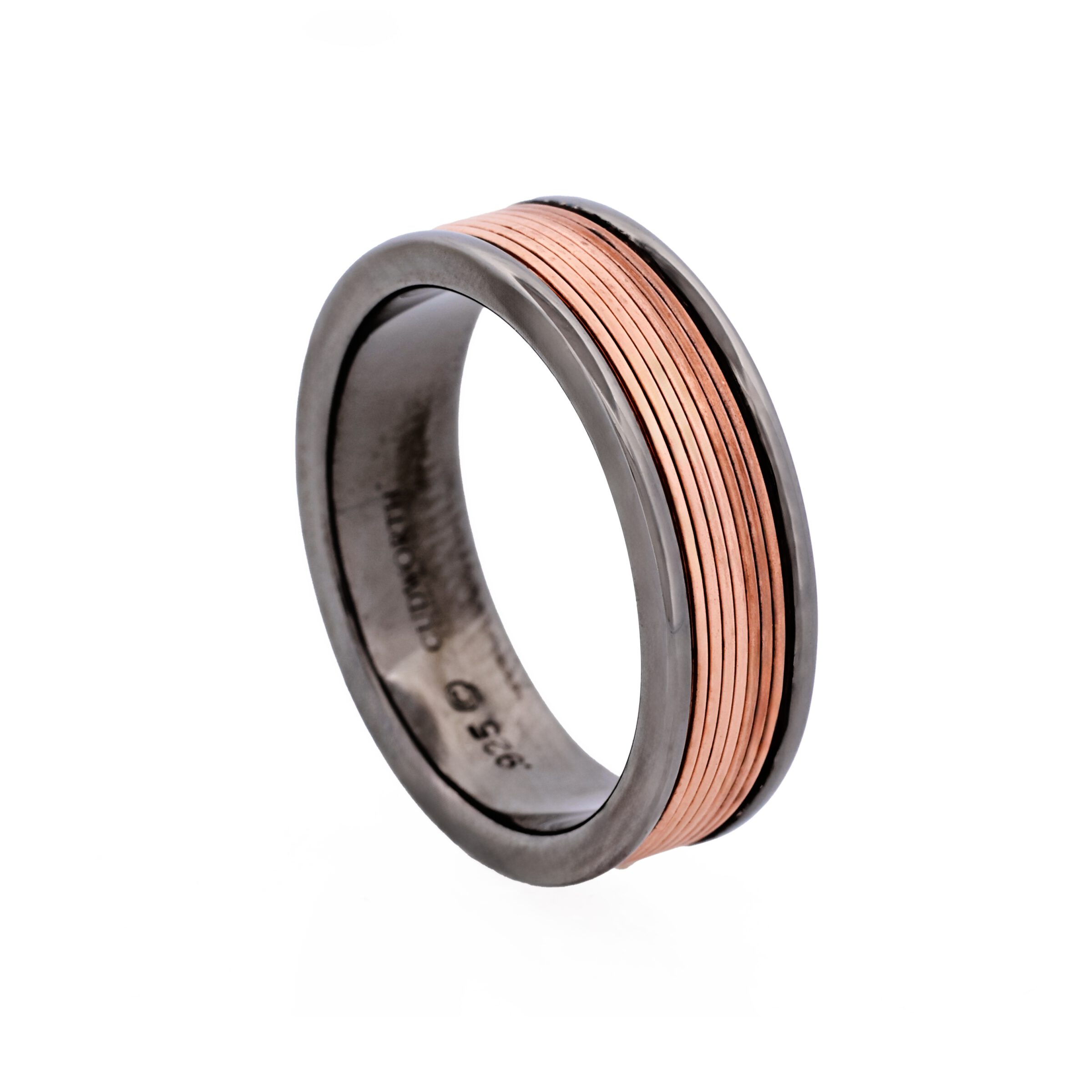 Rose Gold / Gun Plating Sterling Silver Ring