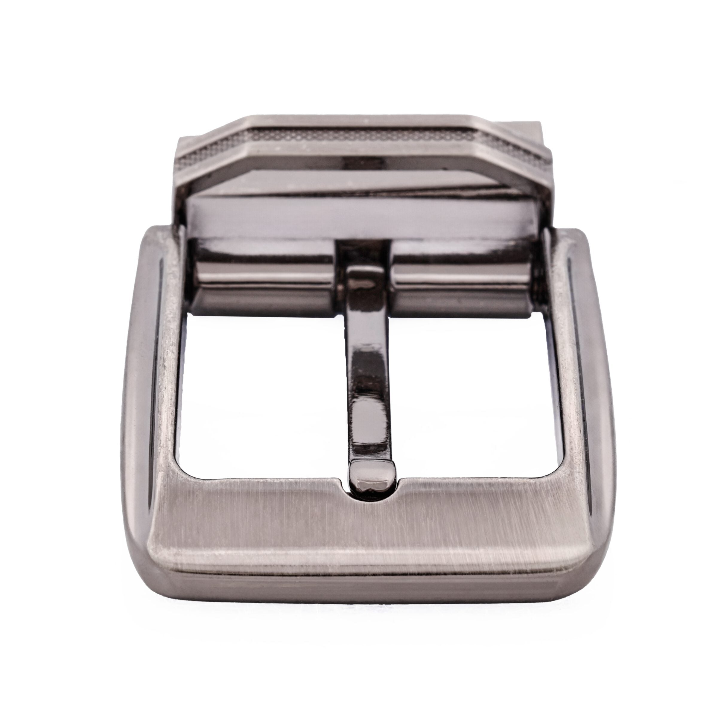 Light Brush Gun Metal Belt Buc