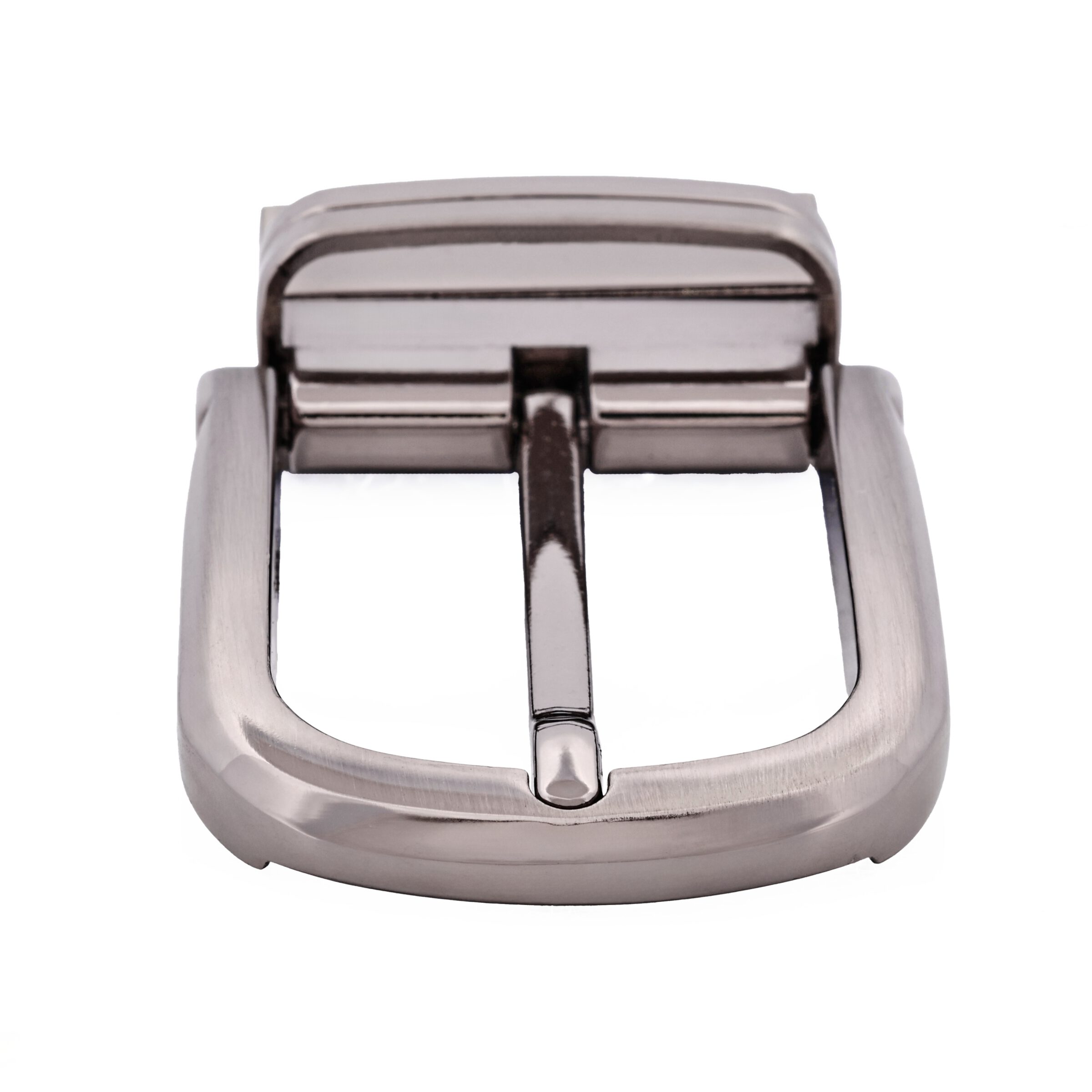 Brushed Gun Metal Reversible Belt Buckle