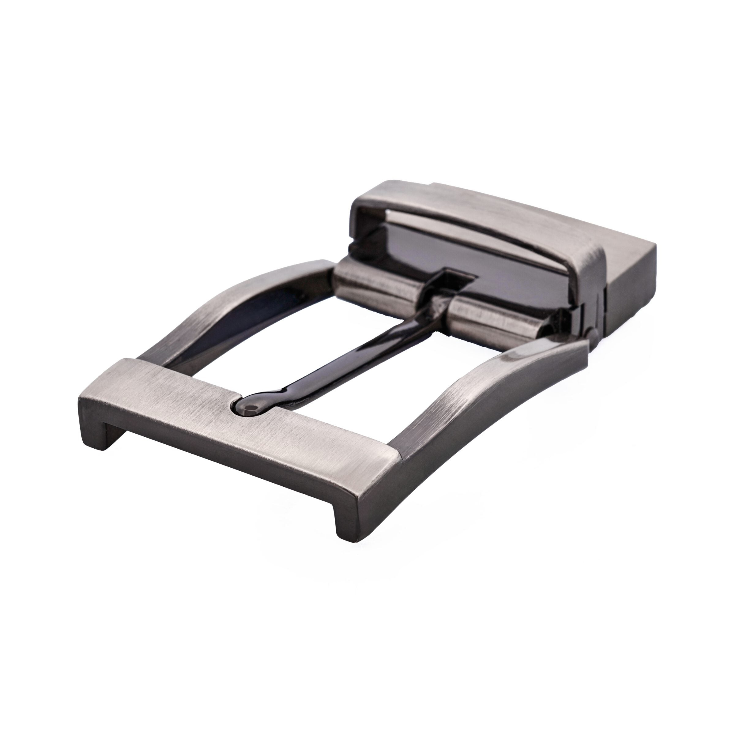 Brushed Silver Reversible Belt Buckle