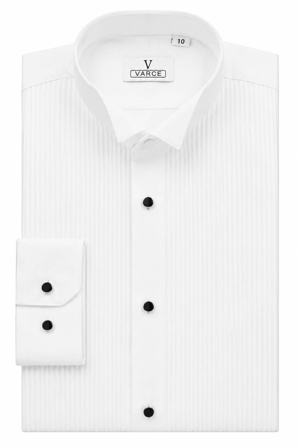 ### Boys Dinner Shirt – Wing Collar & Standard Point Collar
Complete your young gentleman's formal look with the **Boys Dinner Shirt**, available in both a classic **Wing Collar** and **Standard Point Collar**. Designed for weddings, black-tie events, school formals and special occasions, this premium dress shirt offers timeless elegance with a comfortable fit.
Crafted from a soft, easy-care fabric, the shirt features a **pleated front bib** for a refined formal finish and **contrasting black buttons** th