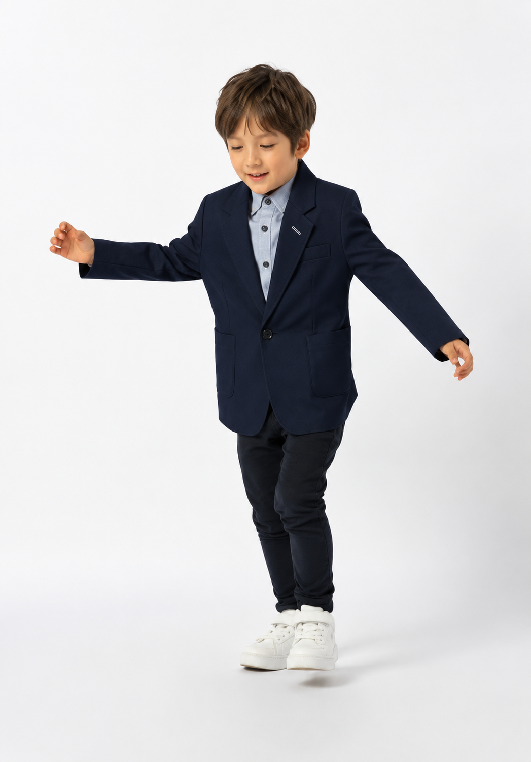 ### Boys Ledger Cotton Sports Jacket
Smart, stylish and made for every occasion, the **Ledger Cotton Sports Jacket** is a modern wardrobe essential for young gentlemen. Crafted from premium cotton with a comfortable tailored fit, this versatile blazer is perfect for dressing up without sacrificing comfort.
Whether it's a wedding, birthday celebration, family photos, school event or smart-casual outing, the Ledger Sports Jacket adds effortless style to any outfit. Pair it with the matching **Ledger Stretch