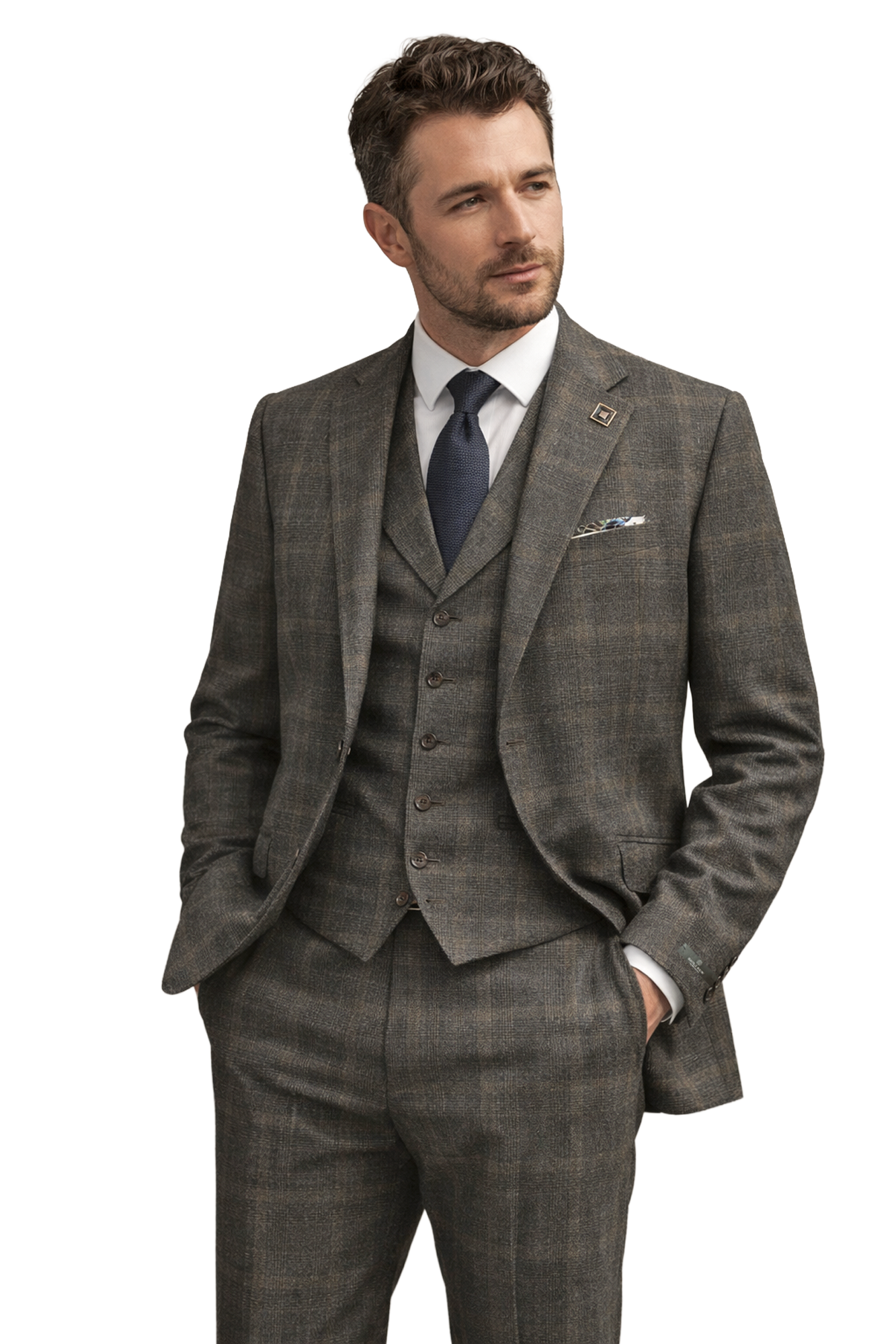 FL8-Fawn Abram Flanel Jacket with matching Vest & Pant