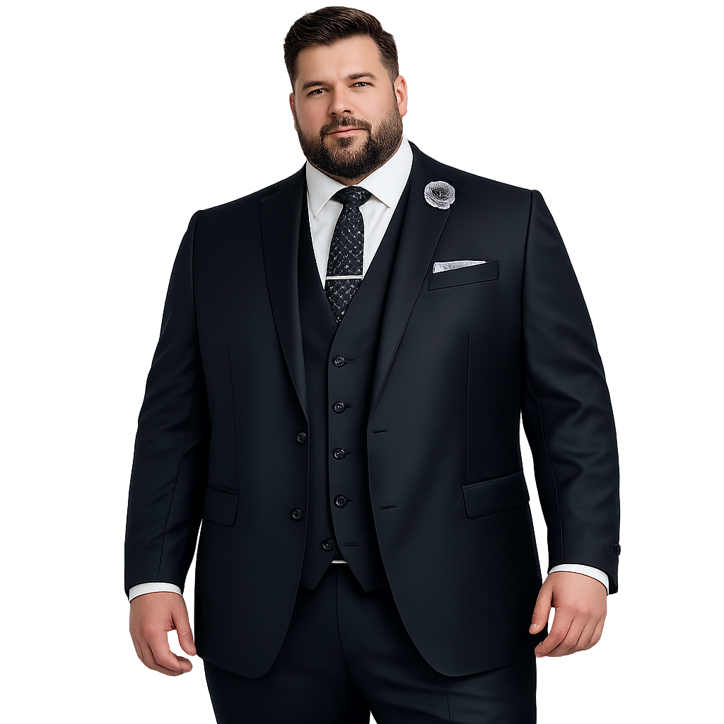 B9 Rich Black Nathan Waist Coat