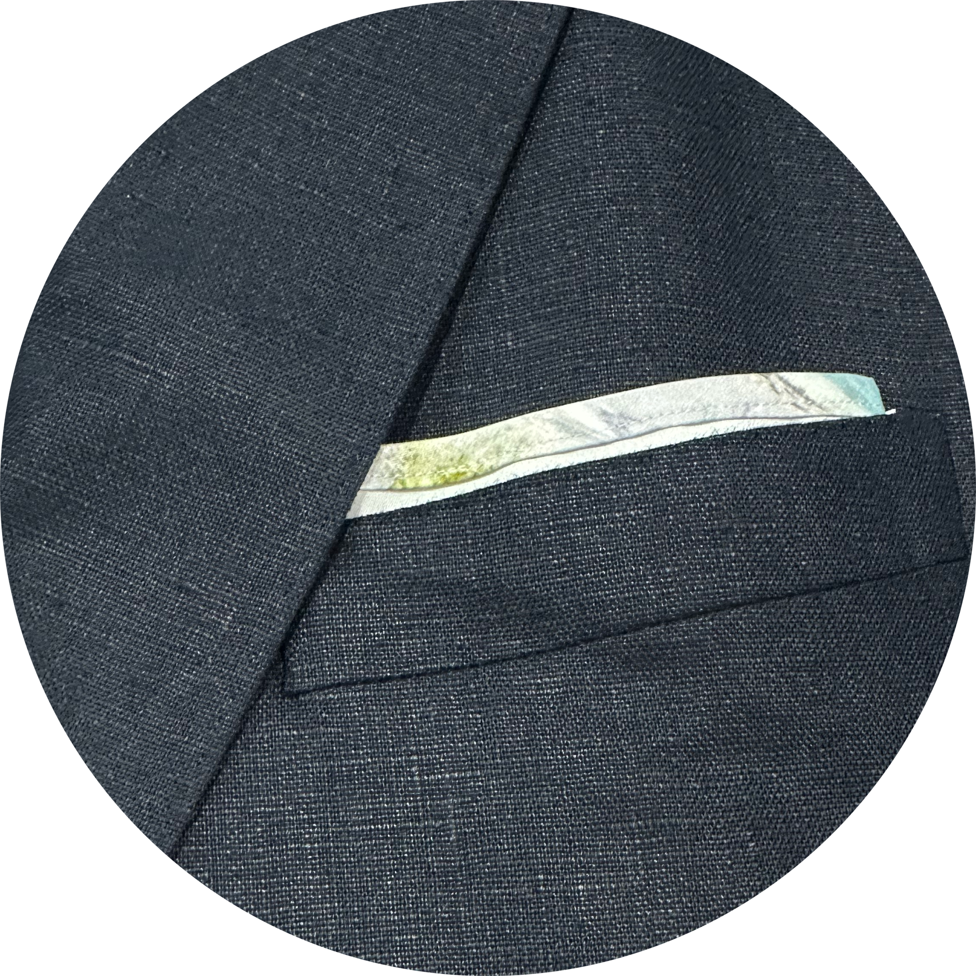 SL7 Abram Navy-Linen Suit