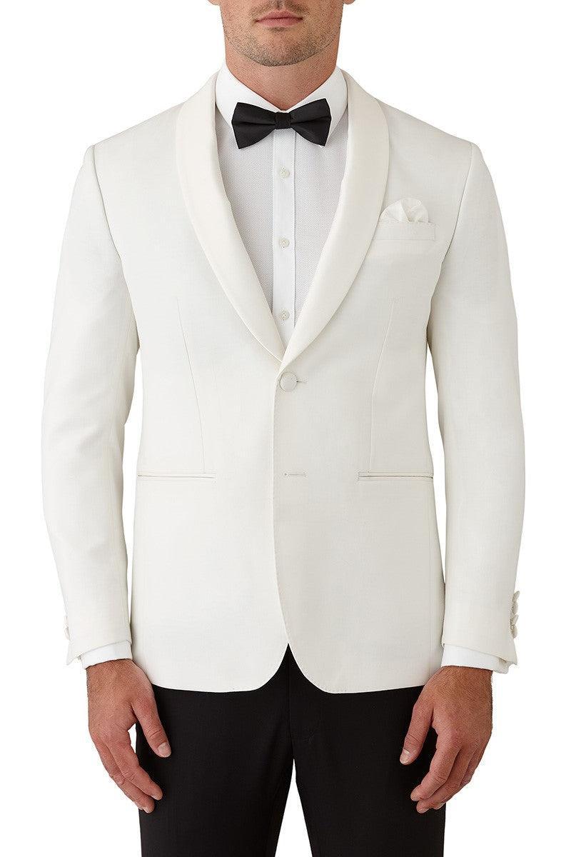 Spectre White Satin FCM301
Gibson Dinner Jacket Crafted in 100% pure wool, the slim-fit Spectre tuxedo jacket is timeless and stylish. The refined satin shawl lapel and jet pockets offset…
$620.00 AUD