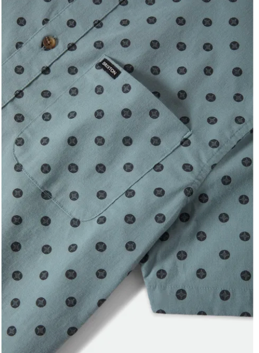 Charter Print S/S Shirt - Brixton