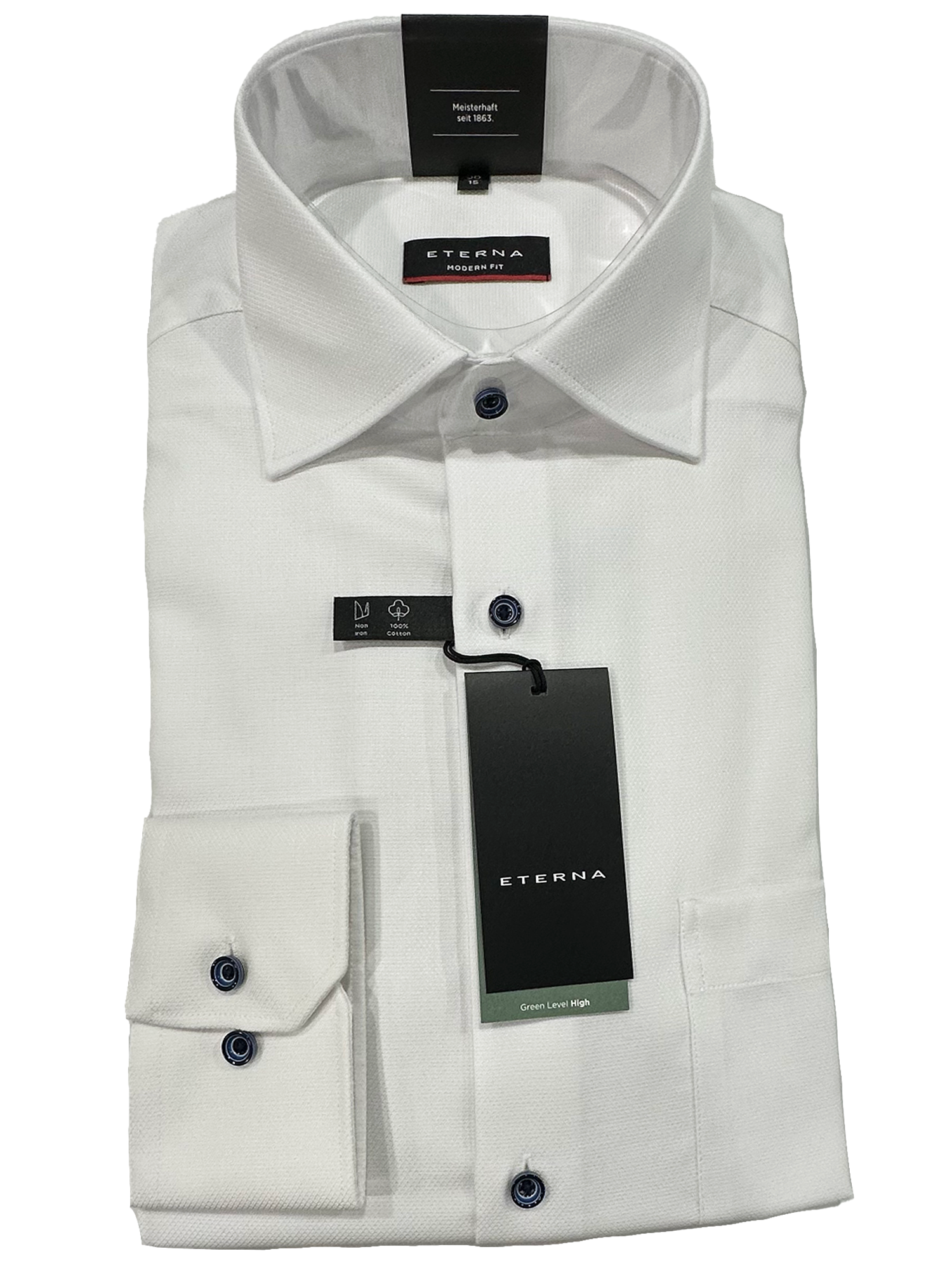 8183/00 White Business L/S Shirt