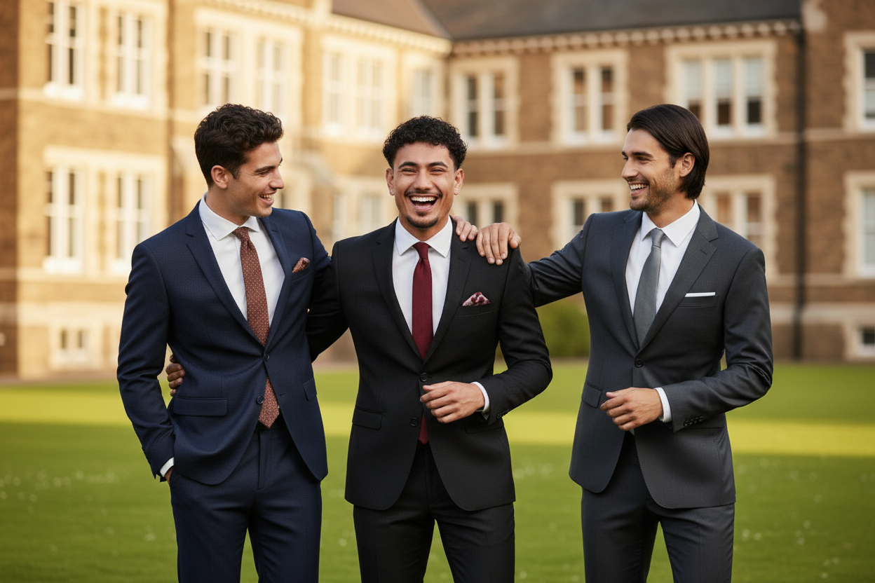 Graduation Banner – Three Suits