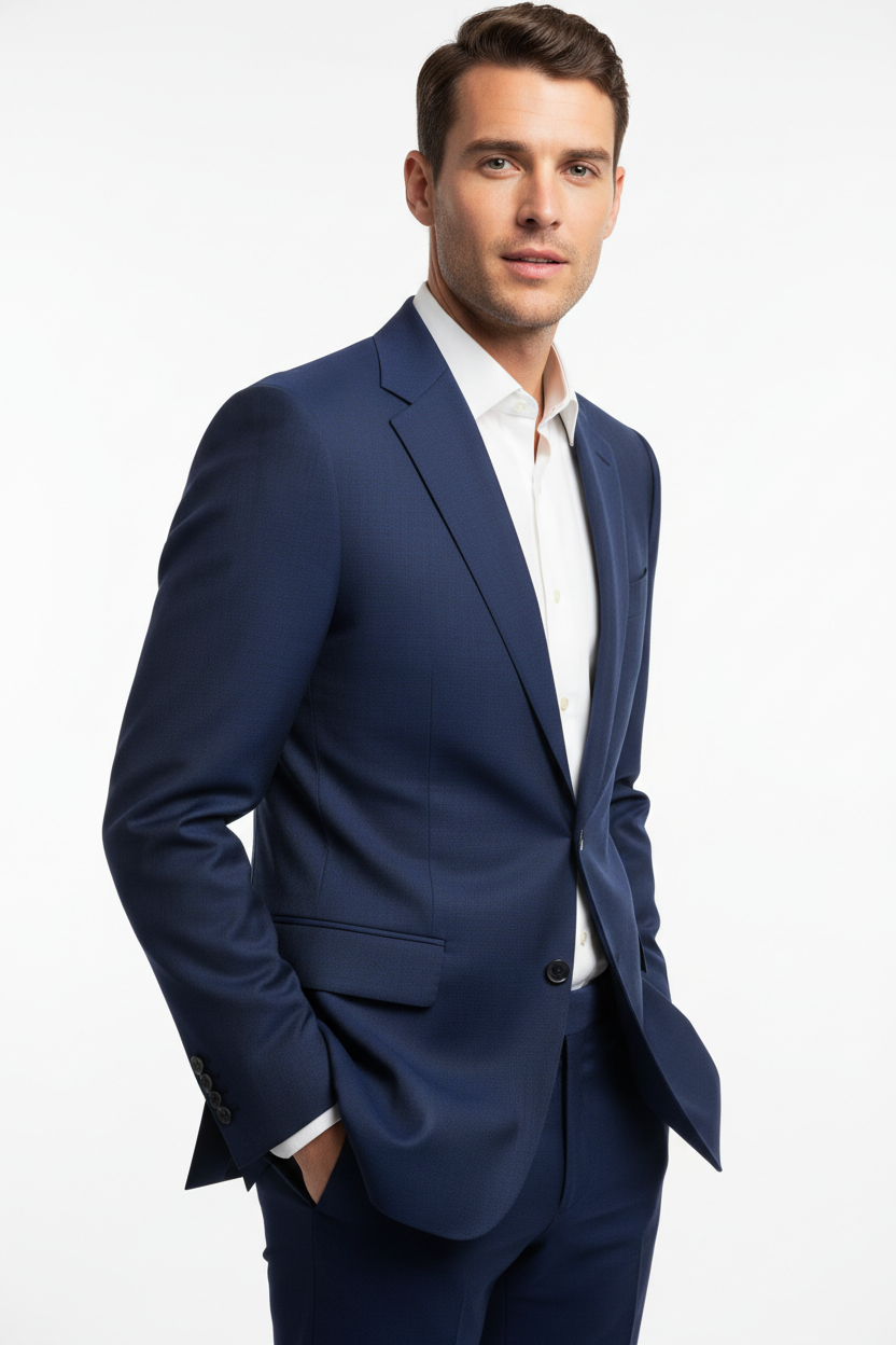 B7 Navy Abram Jacket - Savile Row