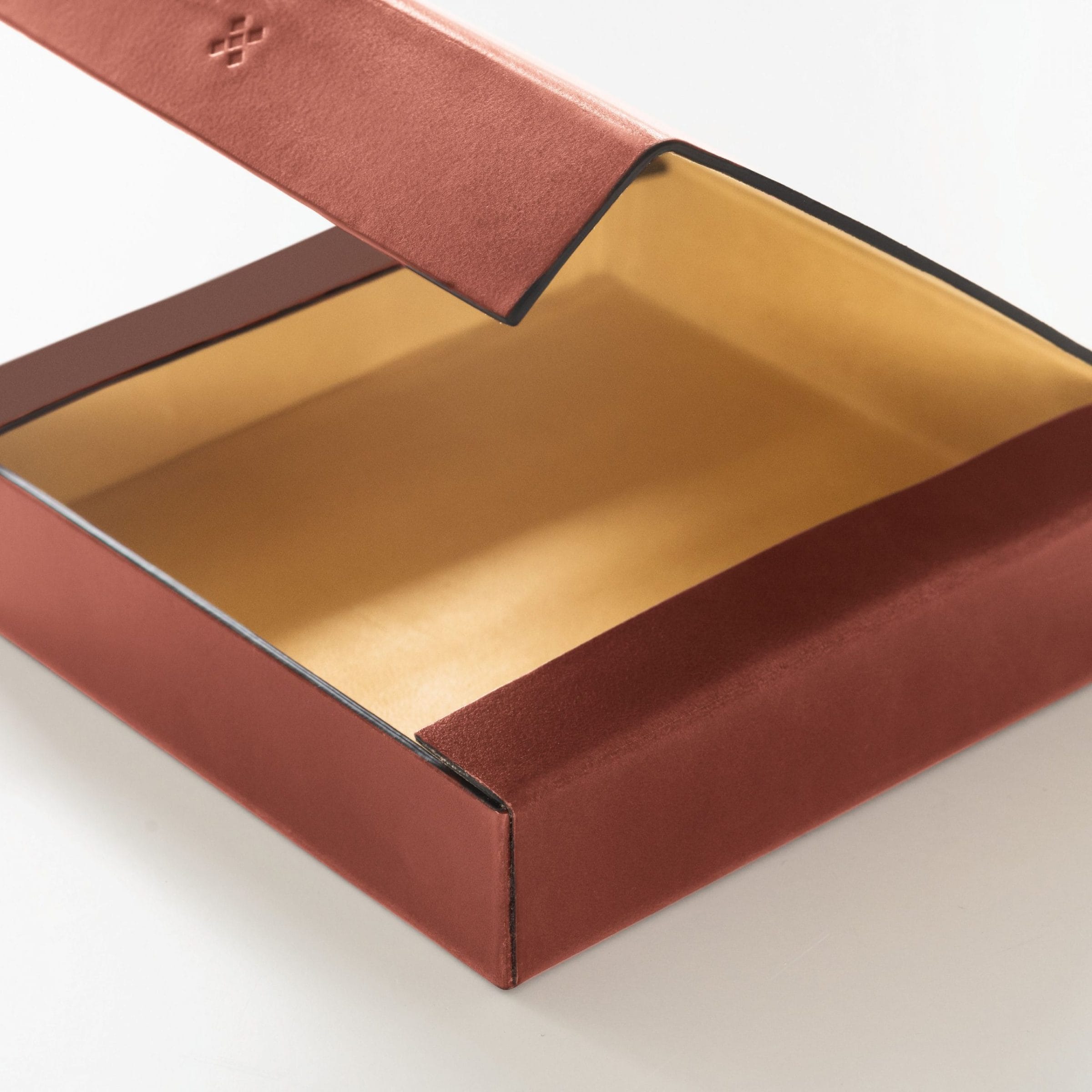 Leather Case ETWEE Square - Chestnut