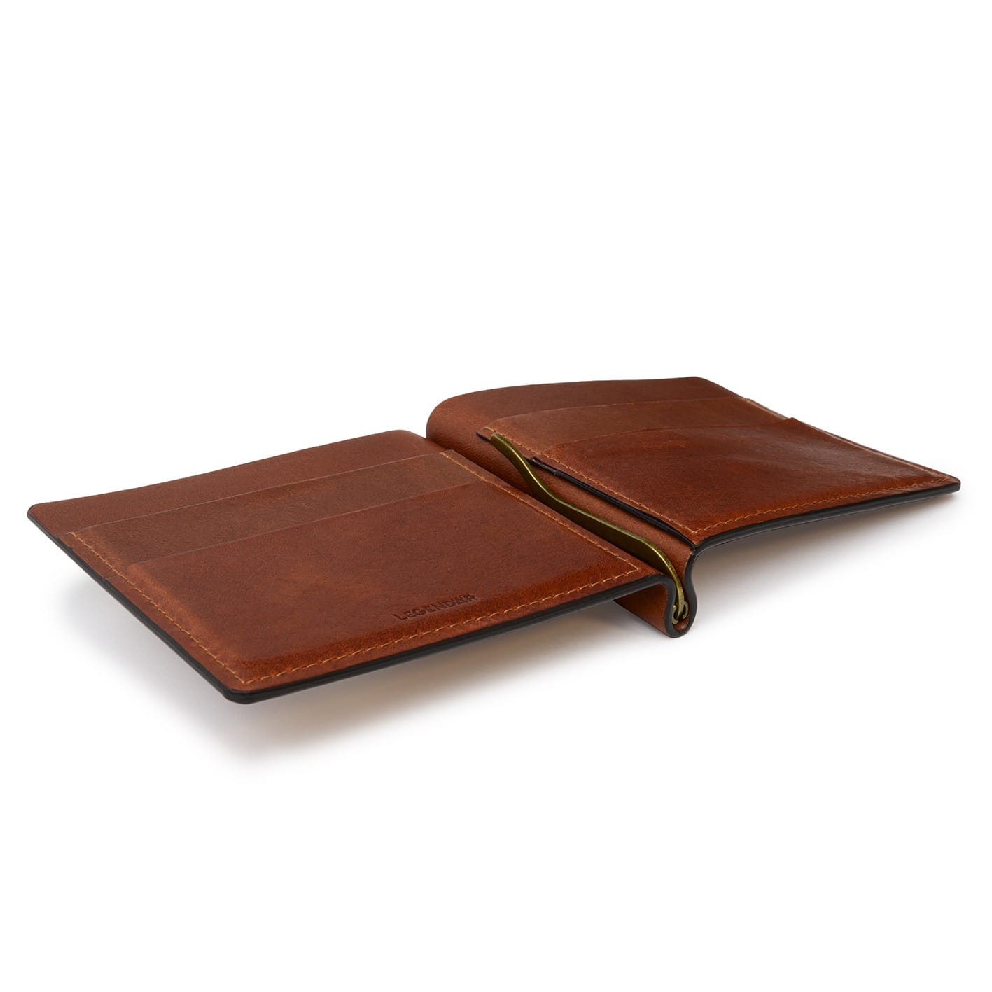 LEGENDÄR Leather Wallet CLYP - chestnut