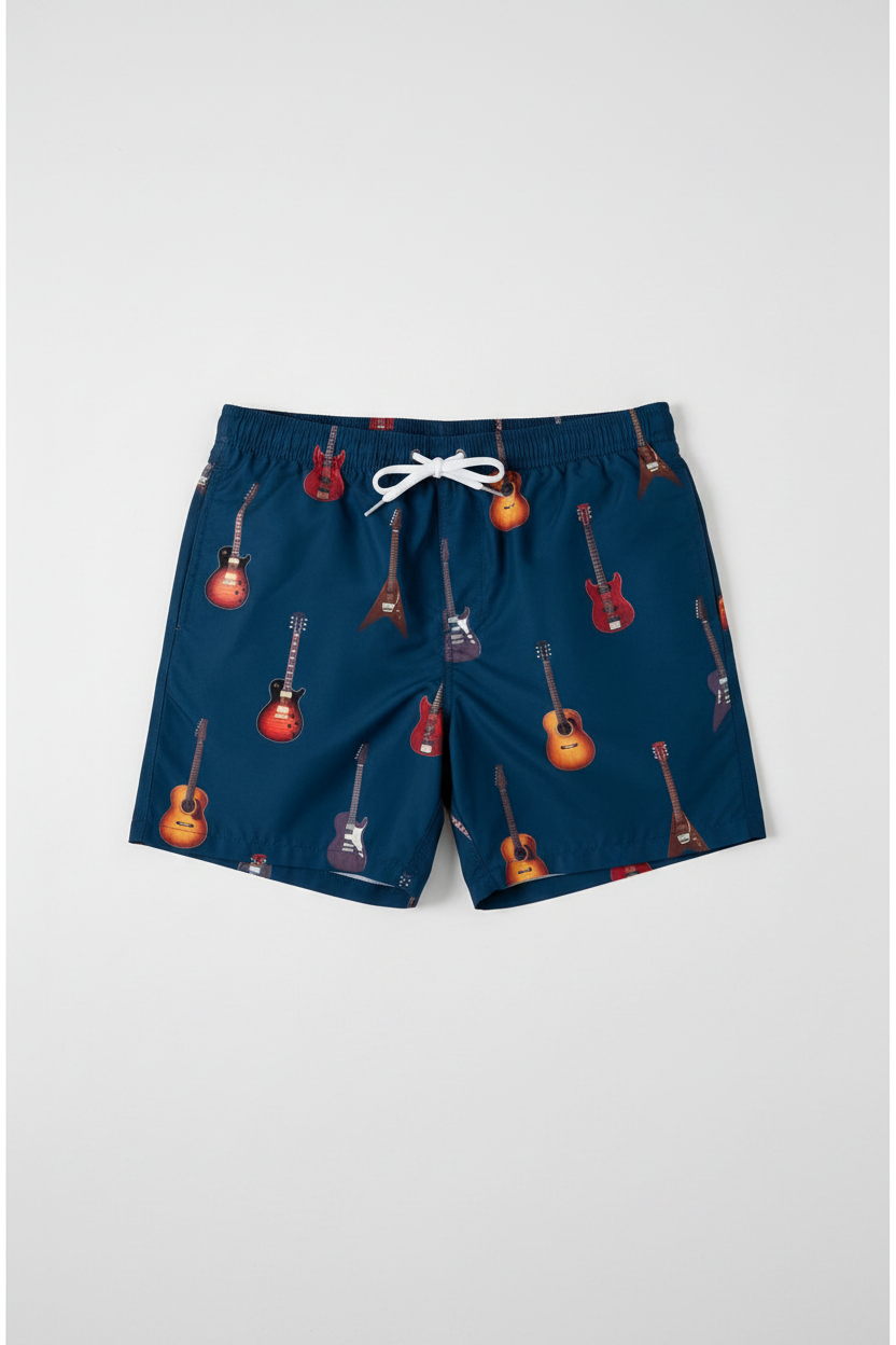 RRB51 Peaty Flat-lay — Navy Guitar