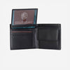 Monaco LARGE BILLFOLD WALLET WITH COIN, SOFT BLACK-3951MOBLG - Harrys for Menswear