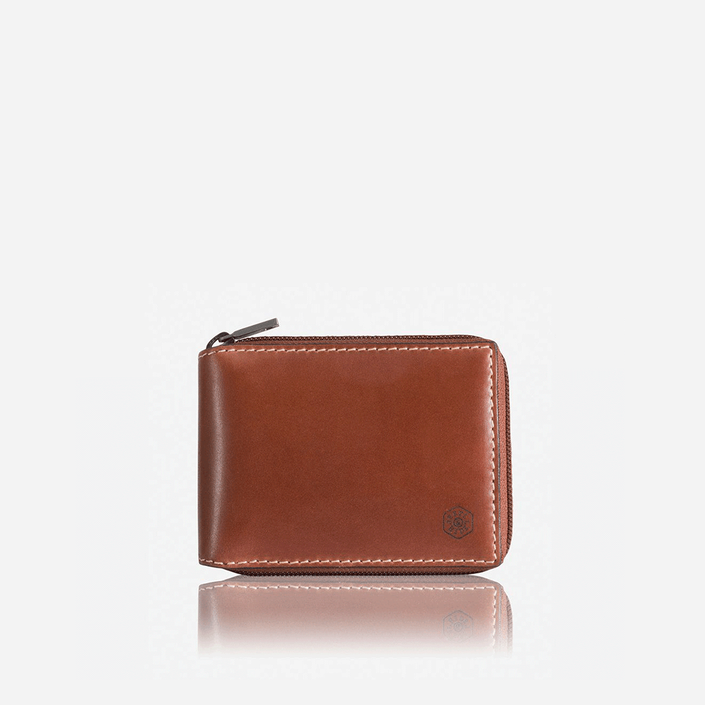 LARGE ZIP AROUND WALLET WITH COIN, CLAY-4295TECLG - Harrys for Menswear