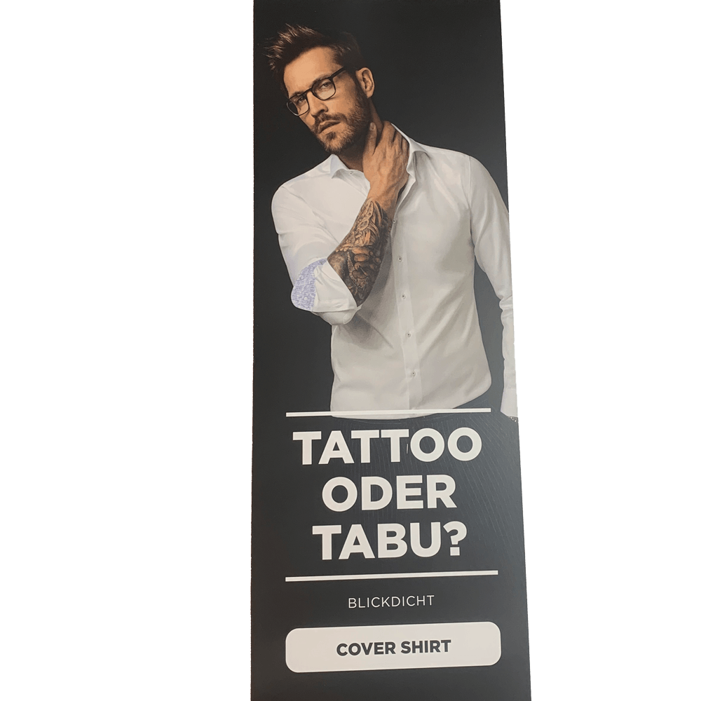 Eterna 8817-00-Slim Fit- Blackout Tattoo White - Harrys for Menswear