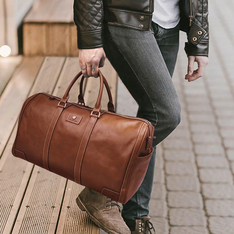 Montana - Large Leather Cabin Holdall - Harrys for Menswear