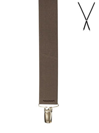 Buckle Plain Braces 35cm X-Back - Harrys for Menswear