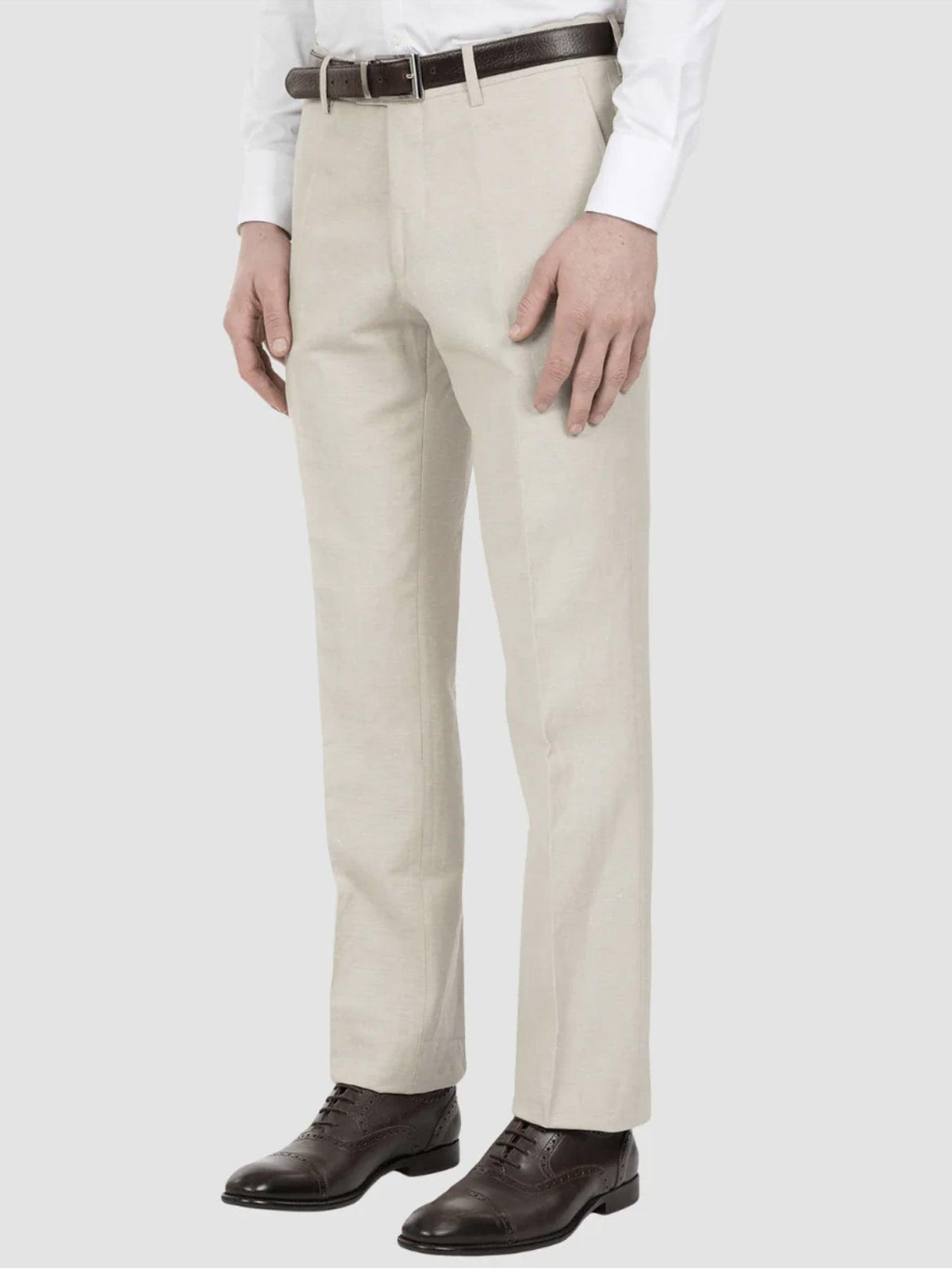 JoeJoe Trouser - 7019  https://harrysformenswear.com.au/products/louis-pant  "Slim Fit Louis" and was designed in Australia. It's made from a blend of 60% cotton and 40% linen, which suggests it may be lightweight and breathable. The blazer features a slim fit, designed to hug the wearer's body closely. It has a one-button front and jetted pockets. Additionally, there's an angled OB welt pocket…  Metafields