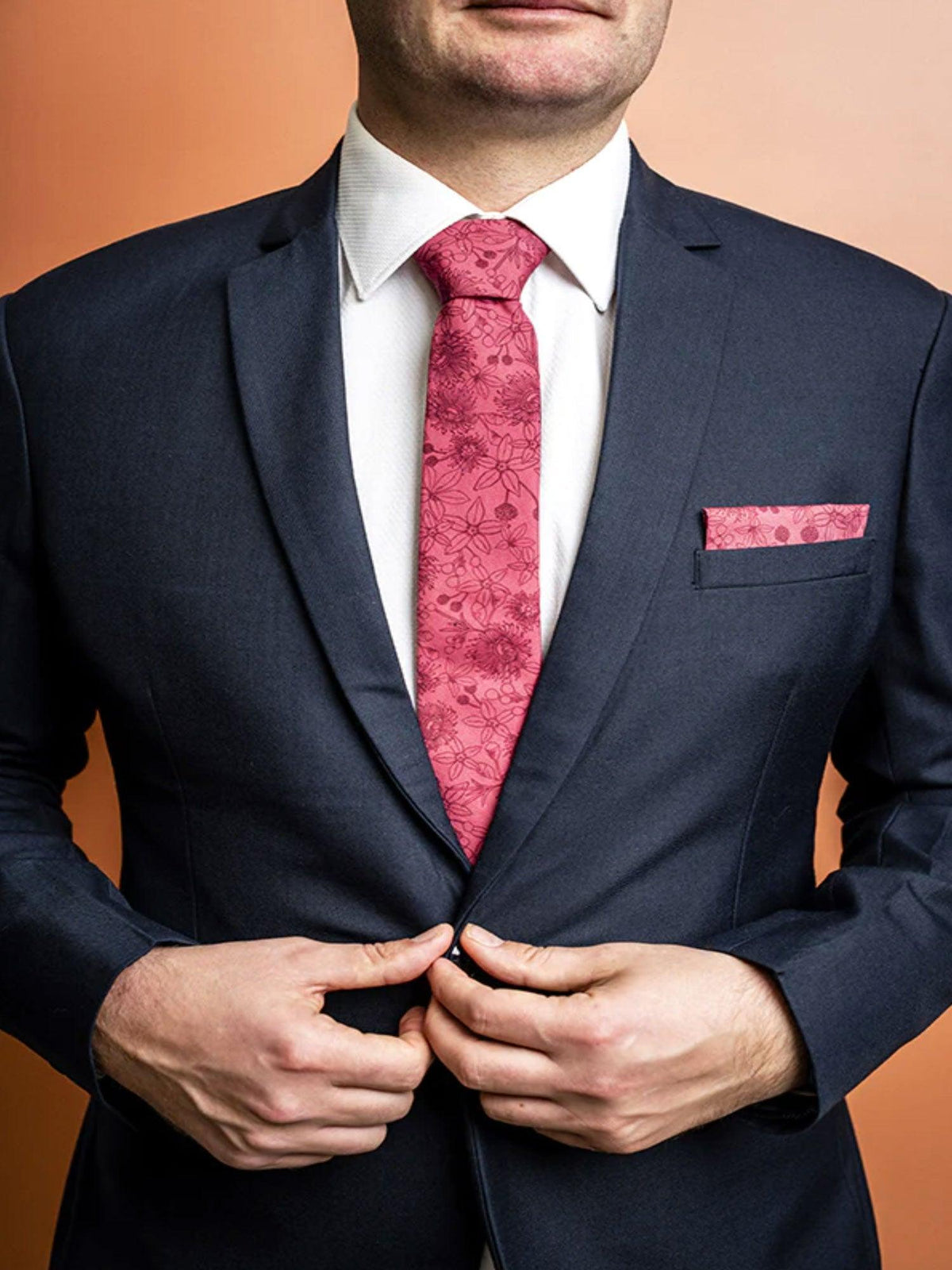 Wildflower Rose Tie - Harrys for Menswear