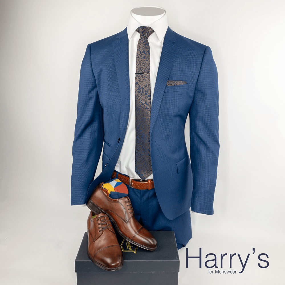 Burton FT5 Blue Suit Collection - Harrys for Menswear