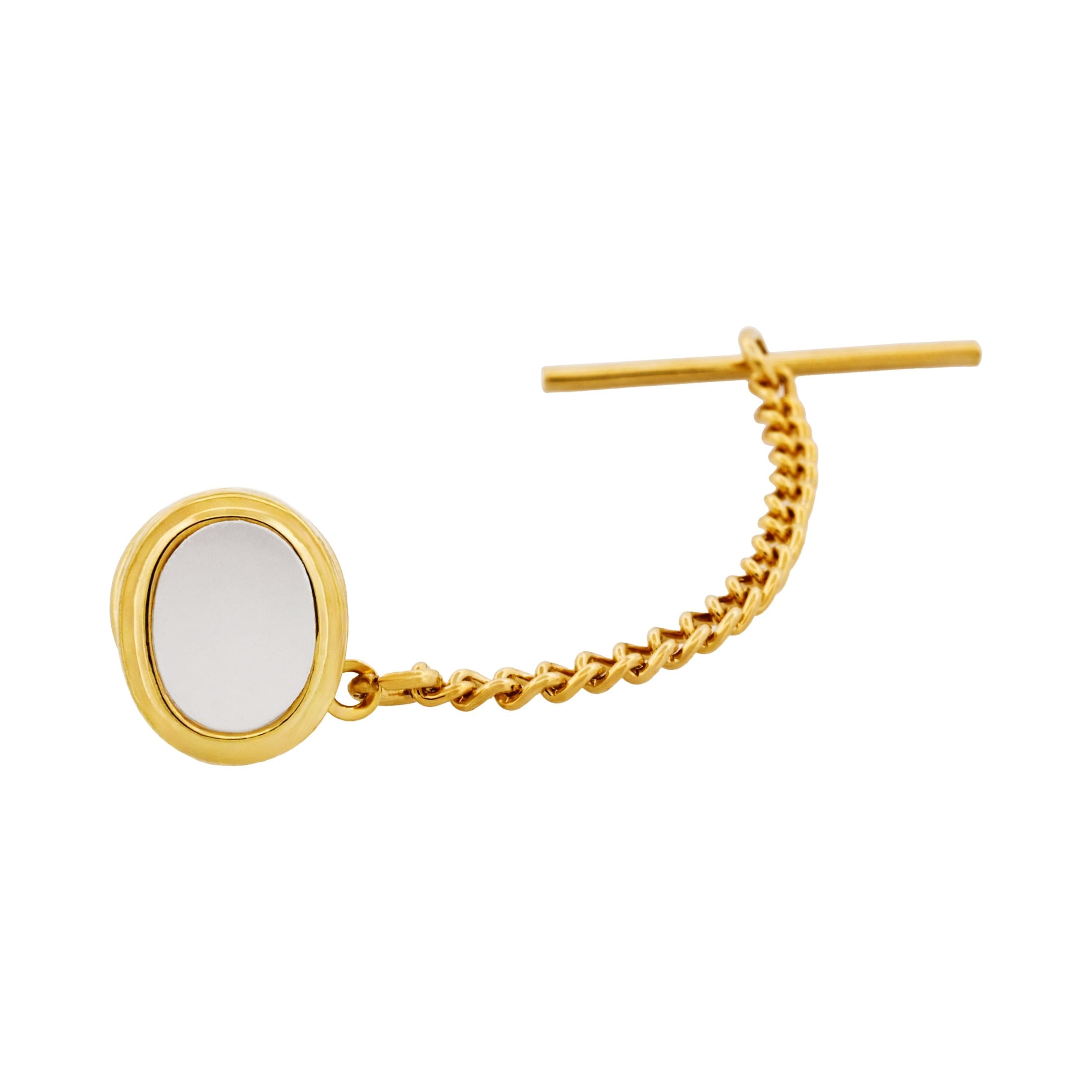 Gold Plated & Mop Tie Tak