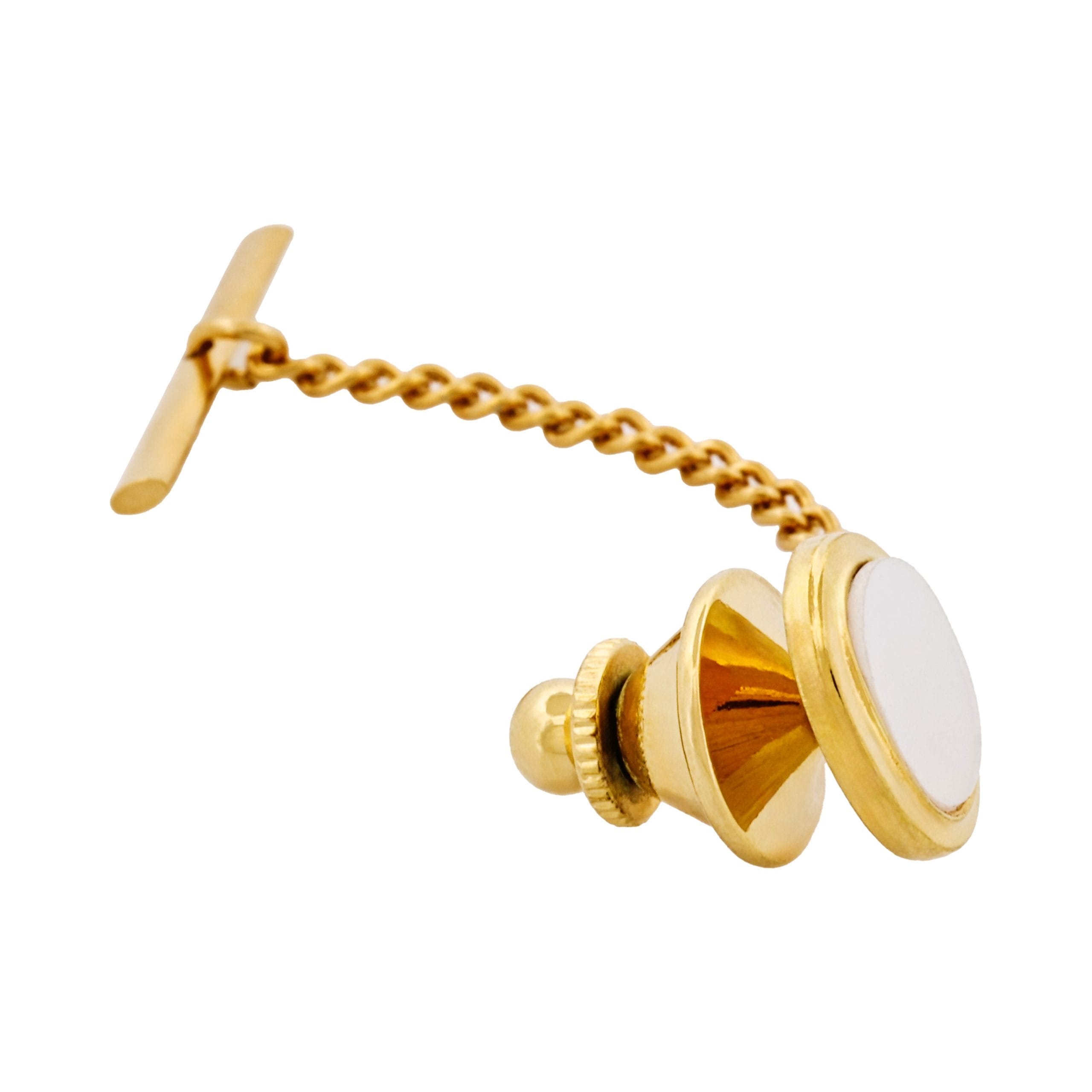 Gold Plated & Mop Tie Tak