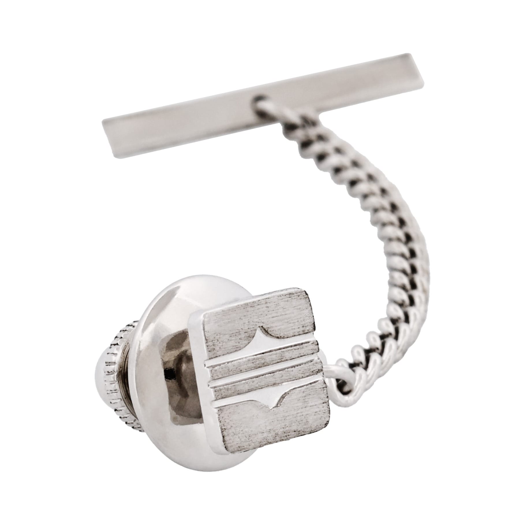 Rhodium Plated Tie Tak