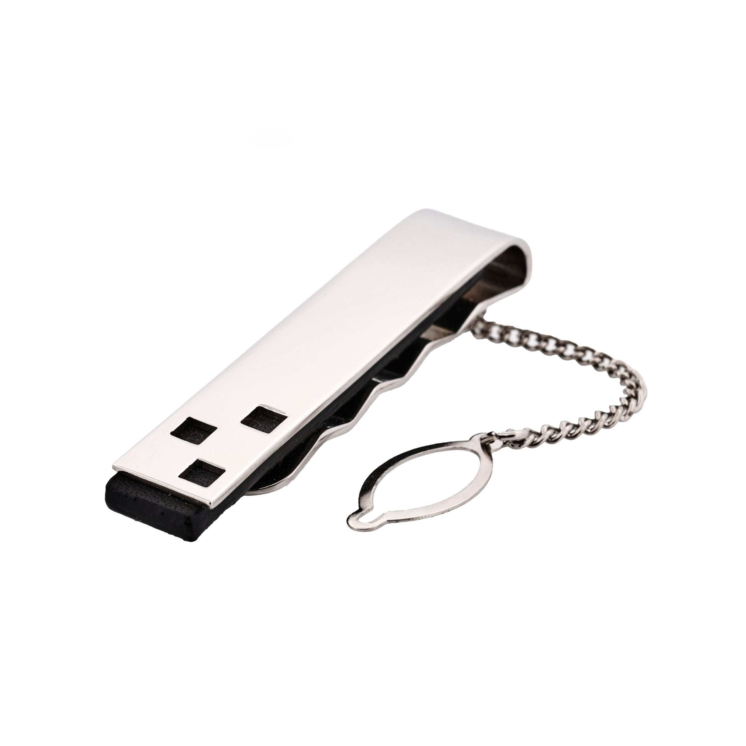 Rhodium Tie Bar