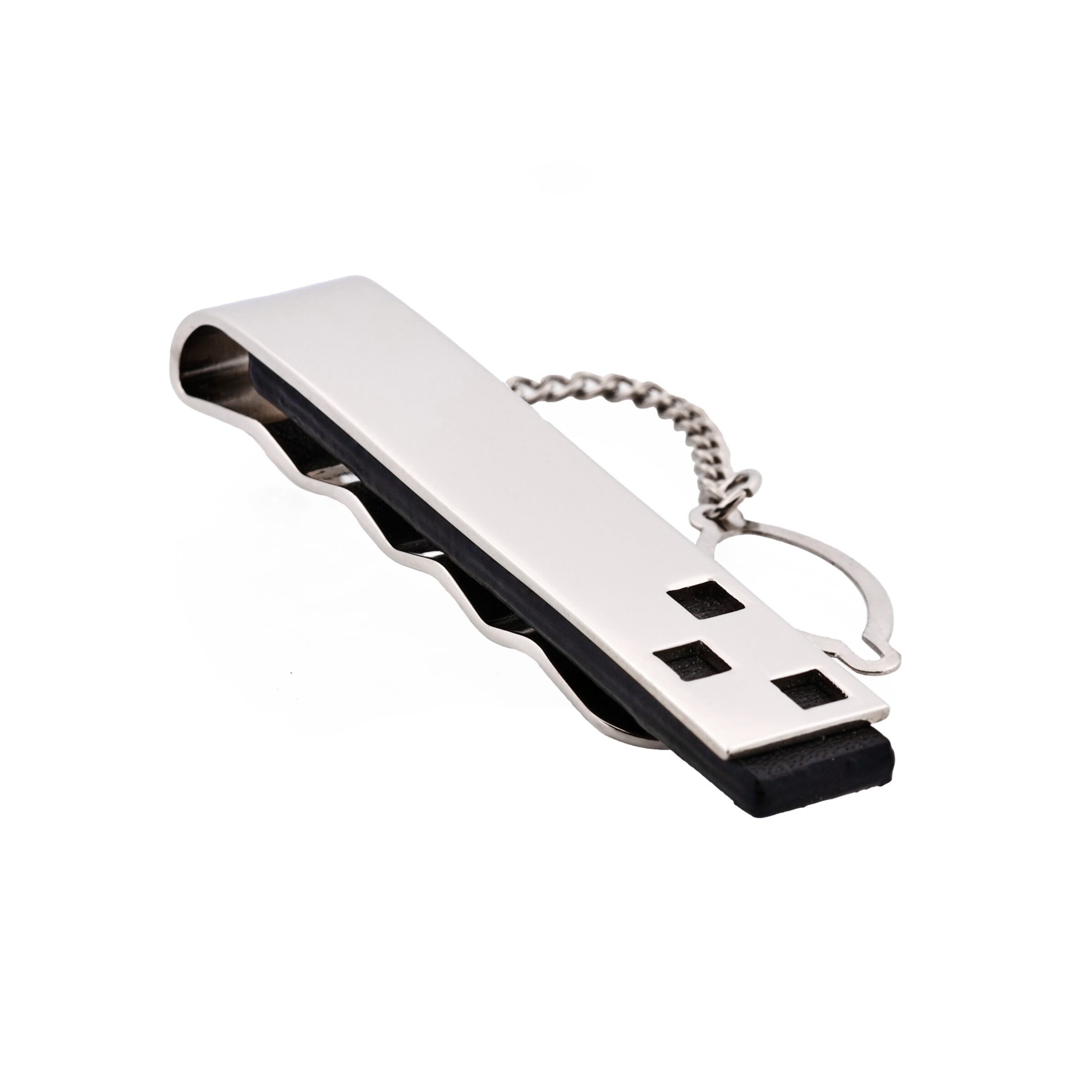 Rhodium Tie Bar