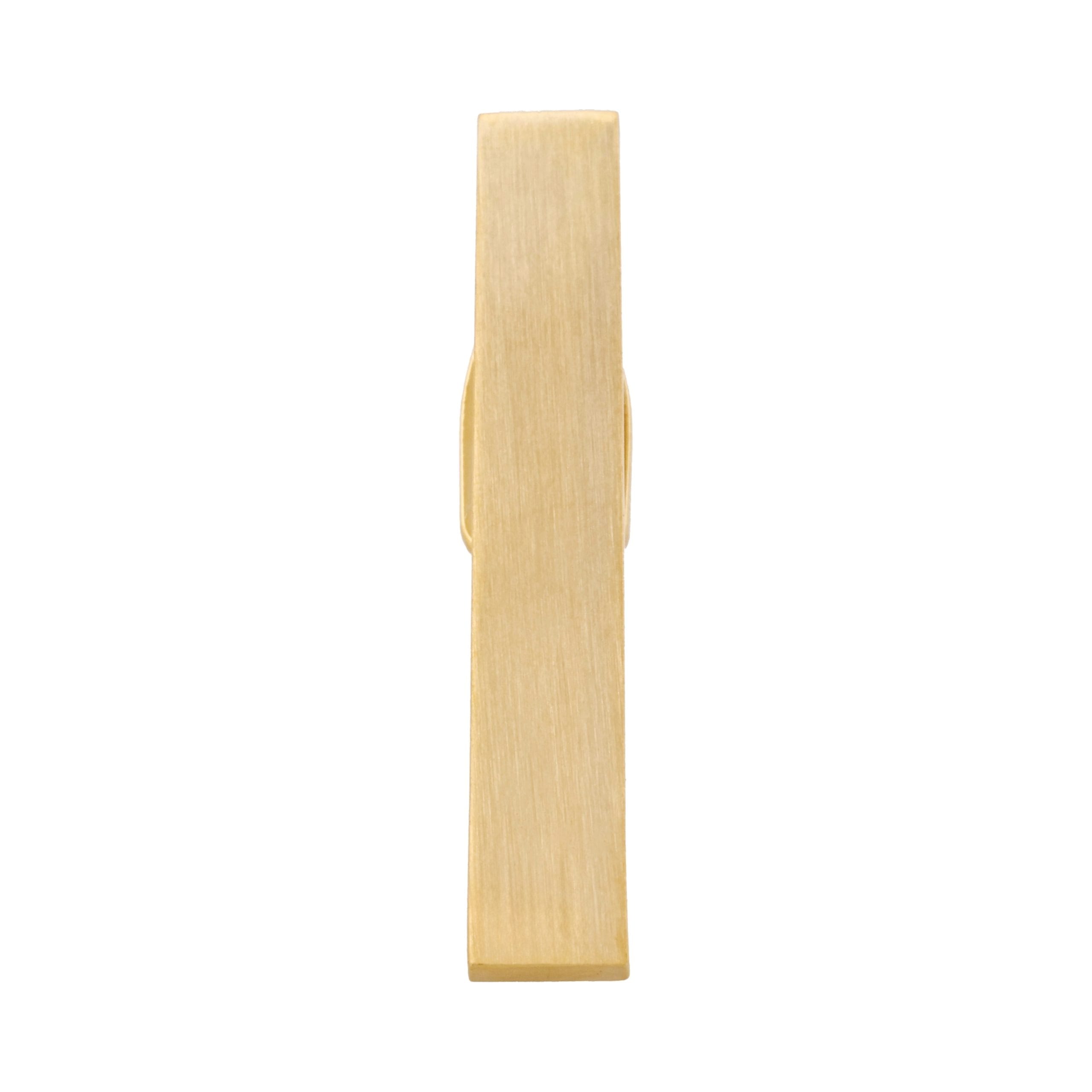 Brushed Gold Plated Tie Clip
