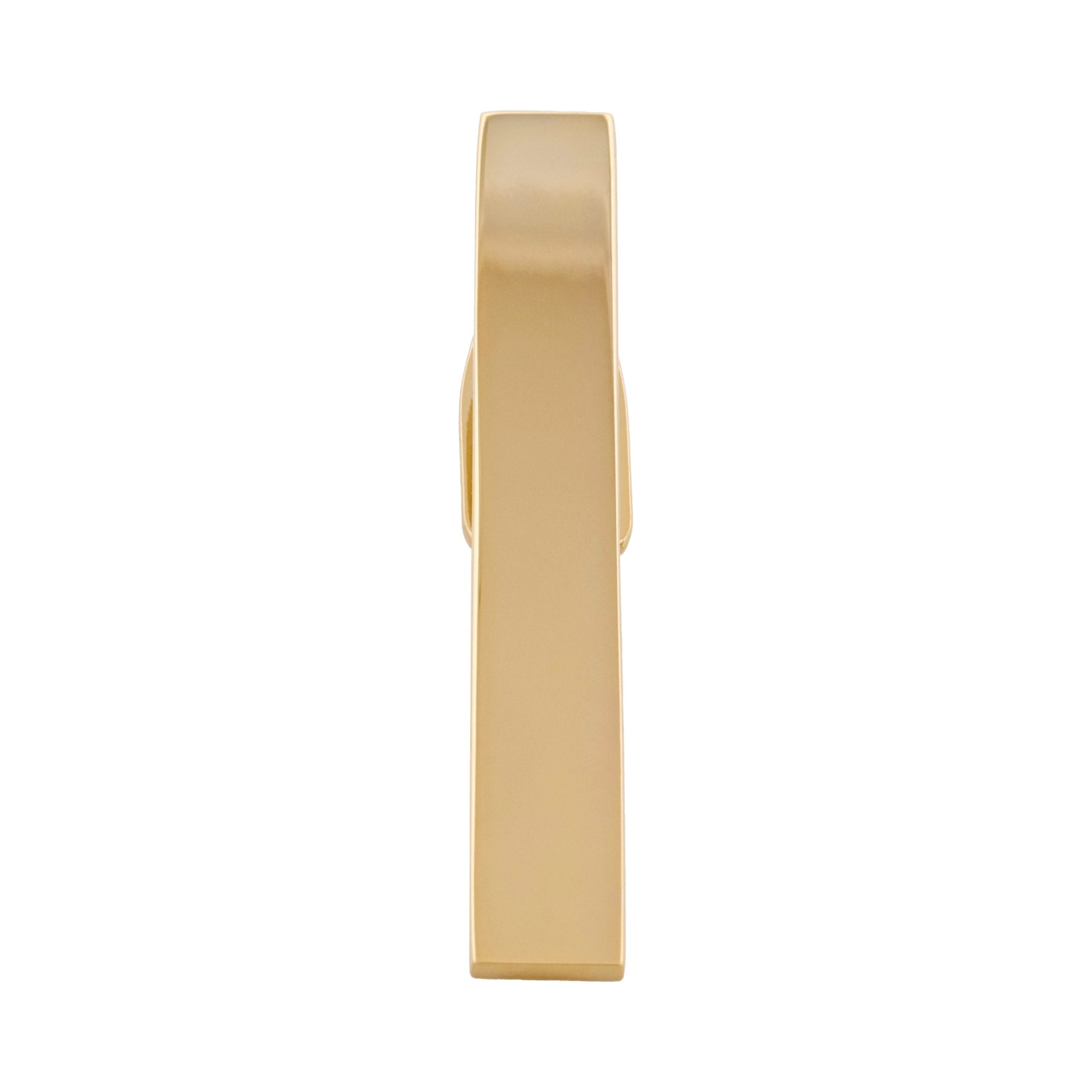 Polished Gold Plated Tie Clip