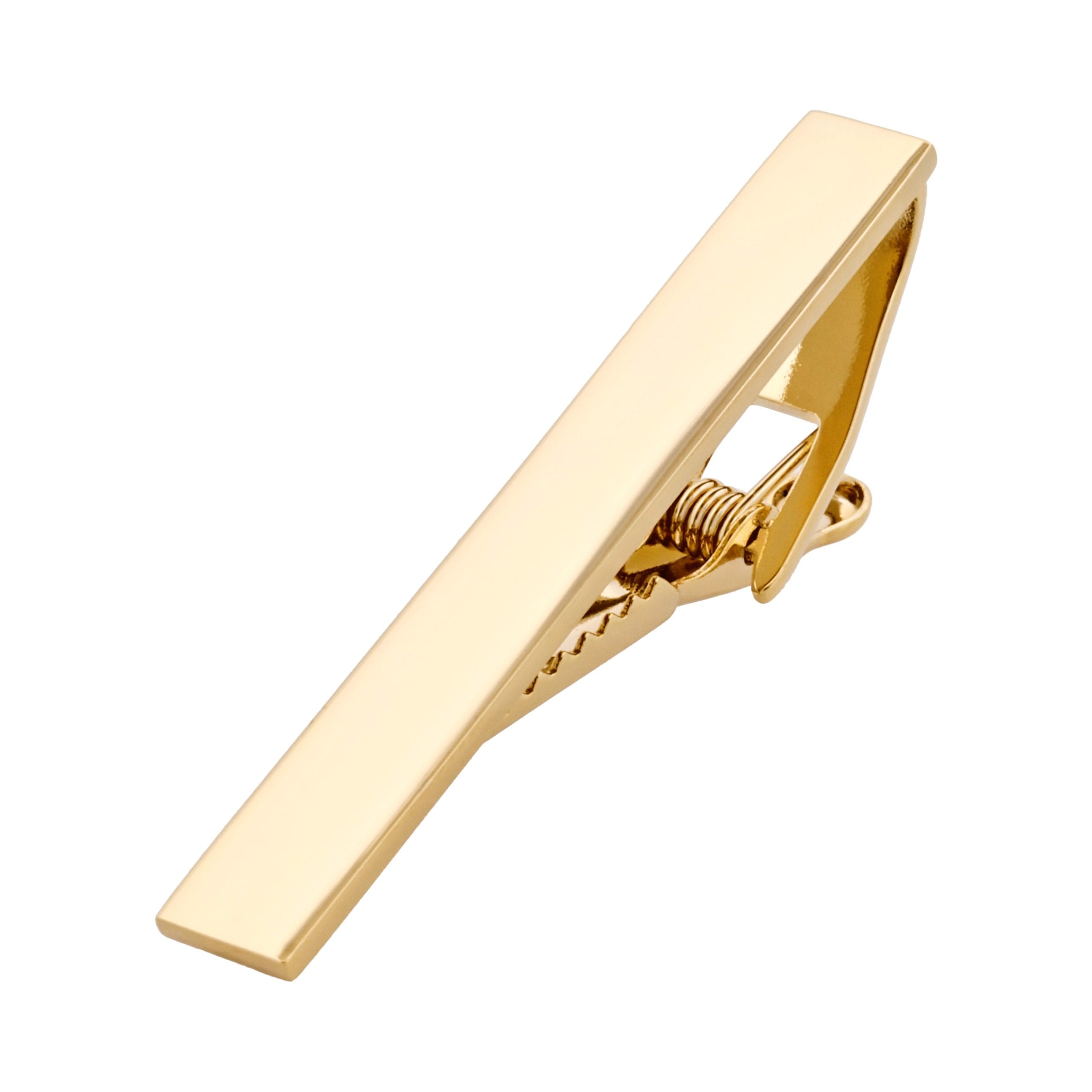 Polished Gold Plated Tie Clip