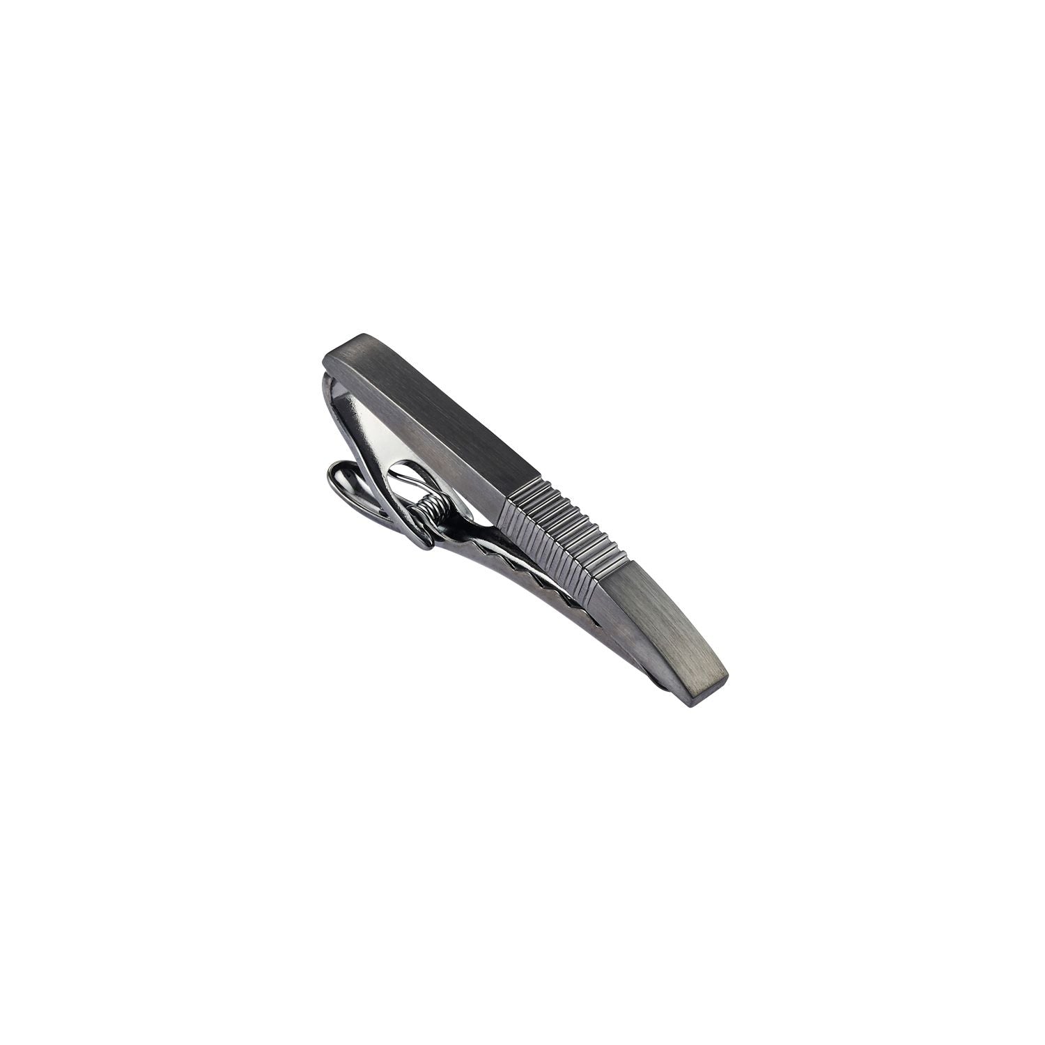 Brushed Gun Metal Tie Clip