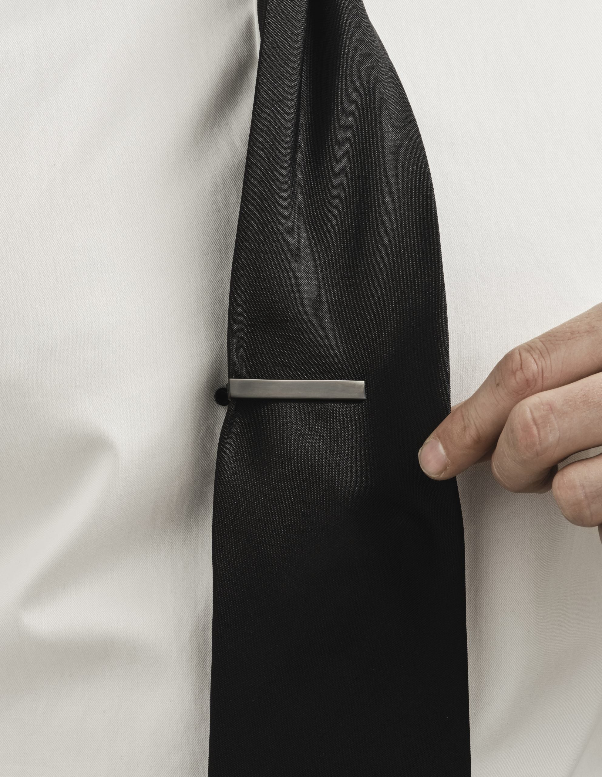 Black Plated Tie Clip