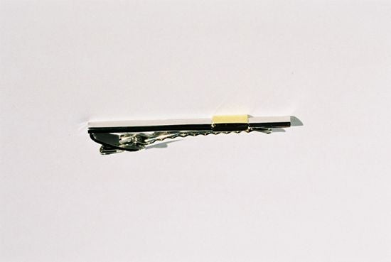 Rhodium Gold Plated Tie Bar