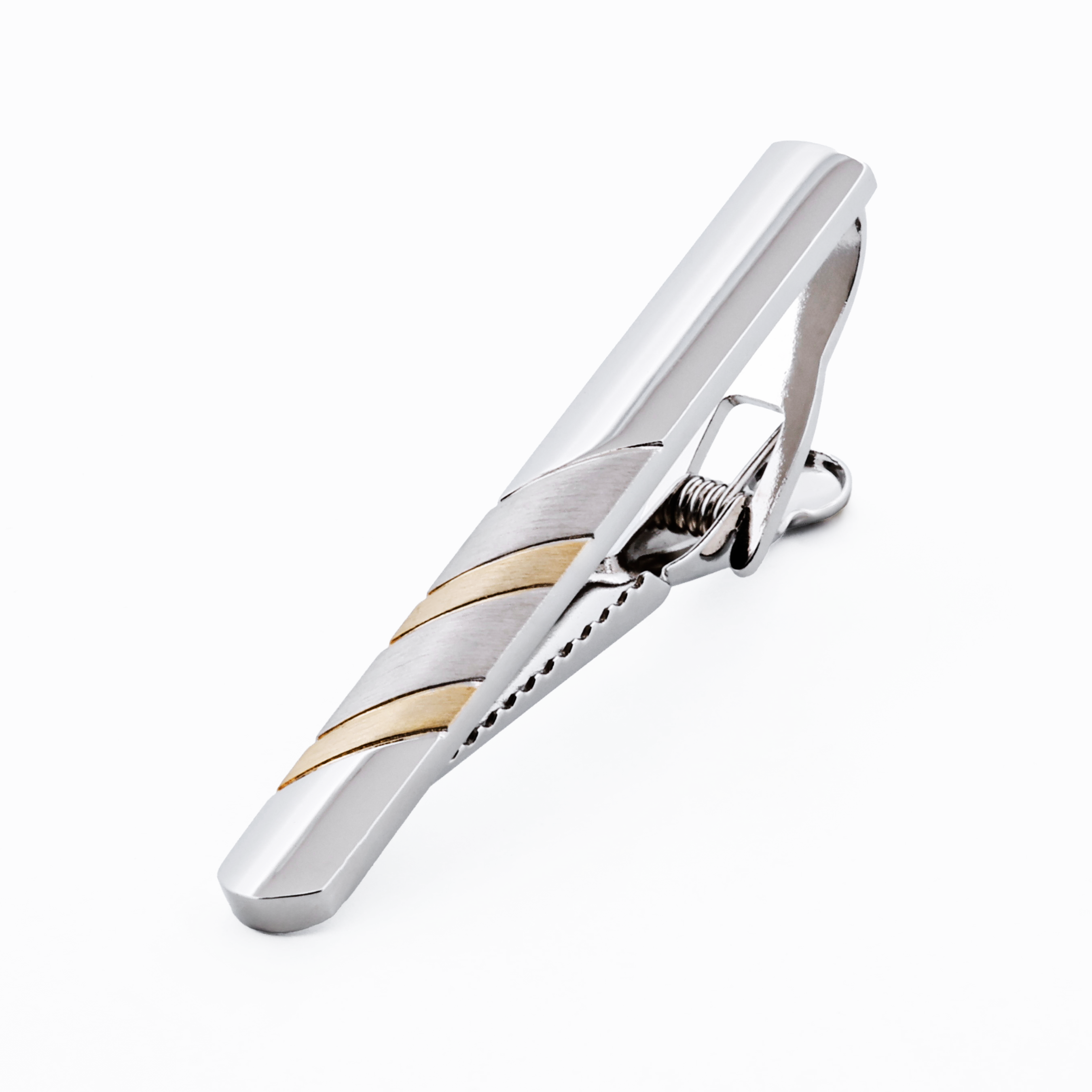 Rhodium Gold Plated Tie Bar