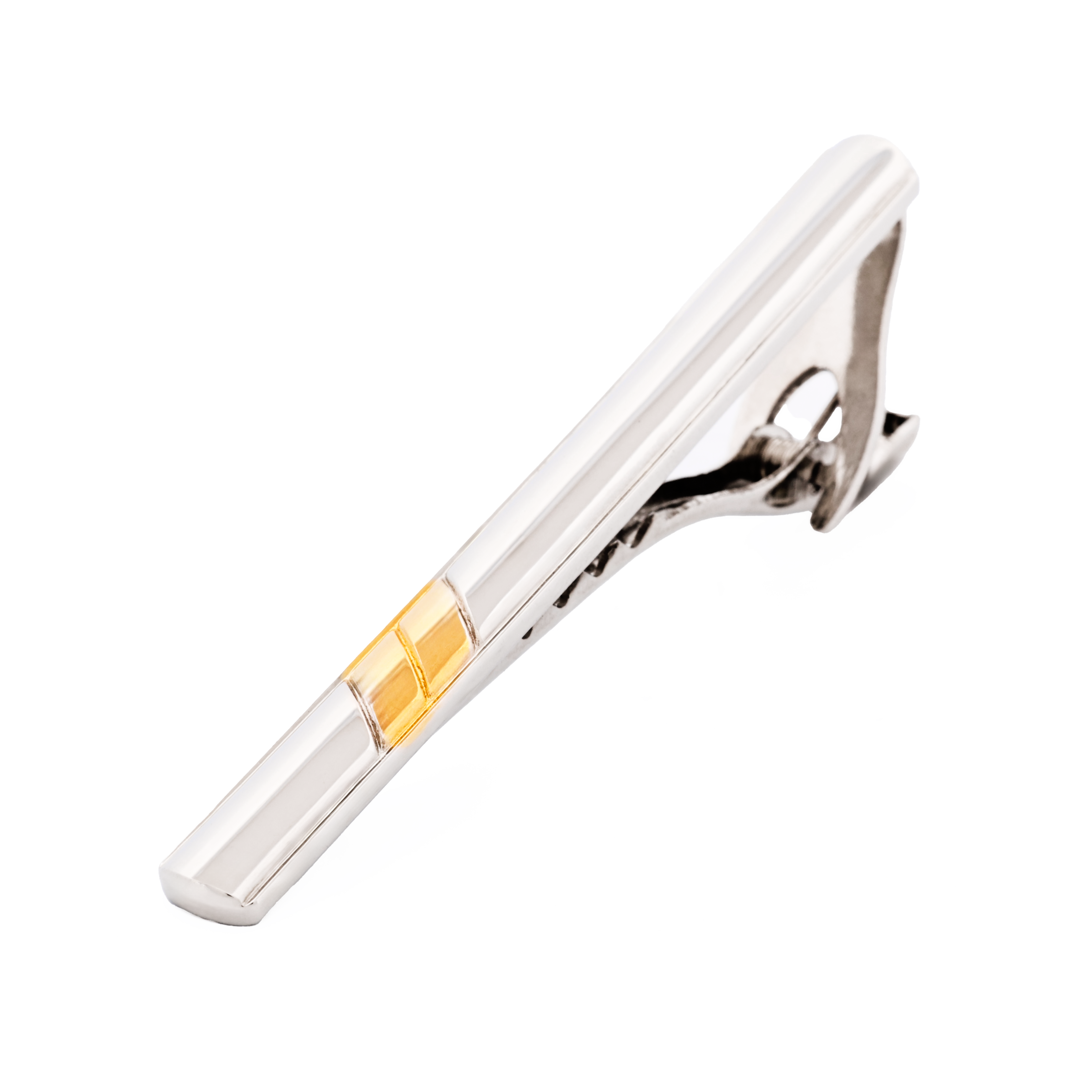 Rhodium Gold Plated Tie Bar