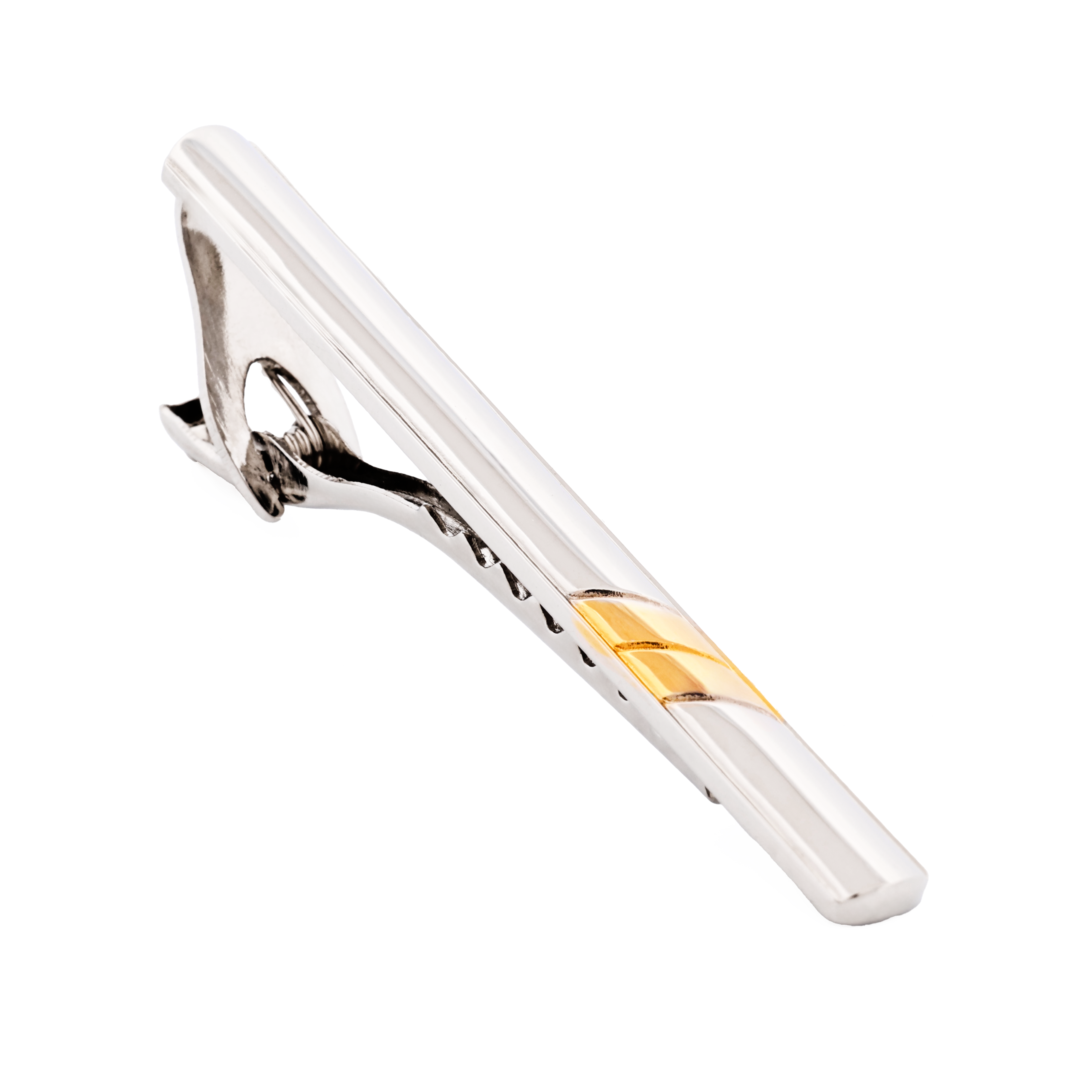 Rhodium Gold Plated Tie Bar