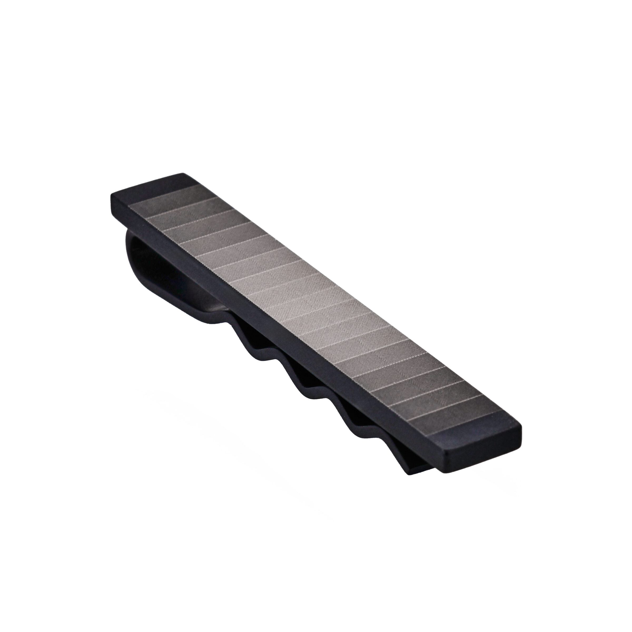 Stainless Steel Ion Plated Gradient Stripe Tie Slide